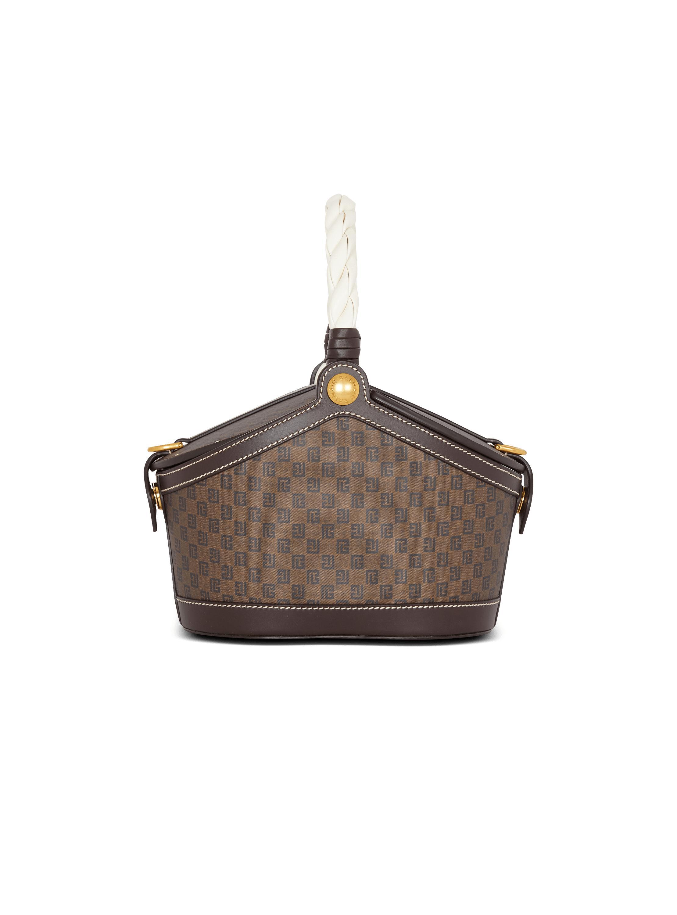 Monogram canvas and leather bucket bag  Product Image