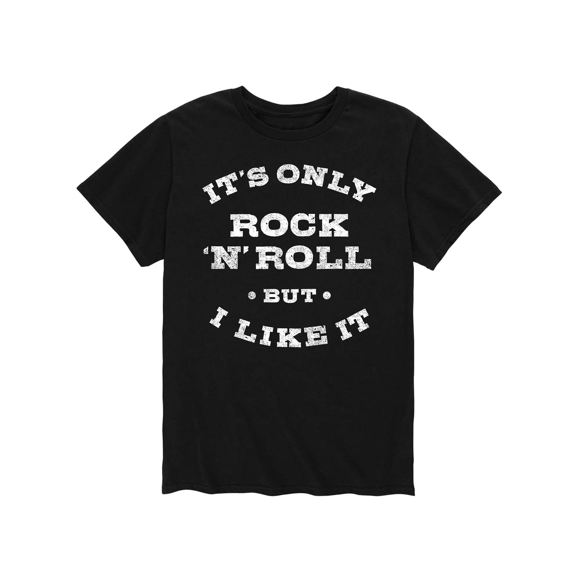 Men's Its Only Rock N Roll Tee, Size: Large, Black Product Image