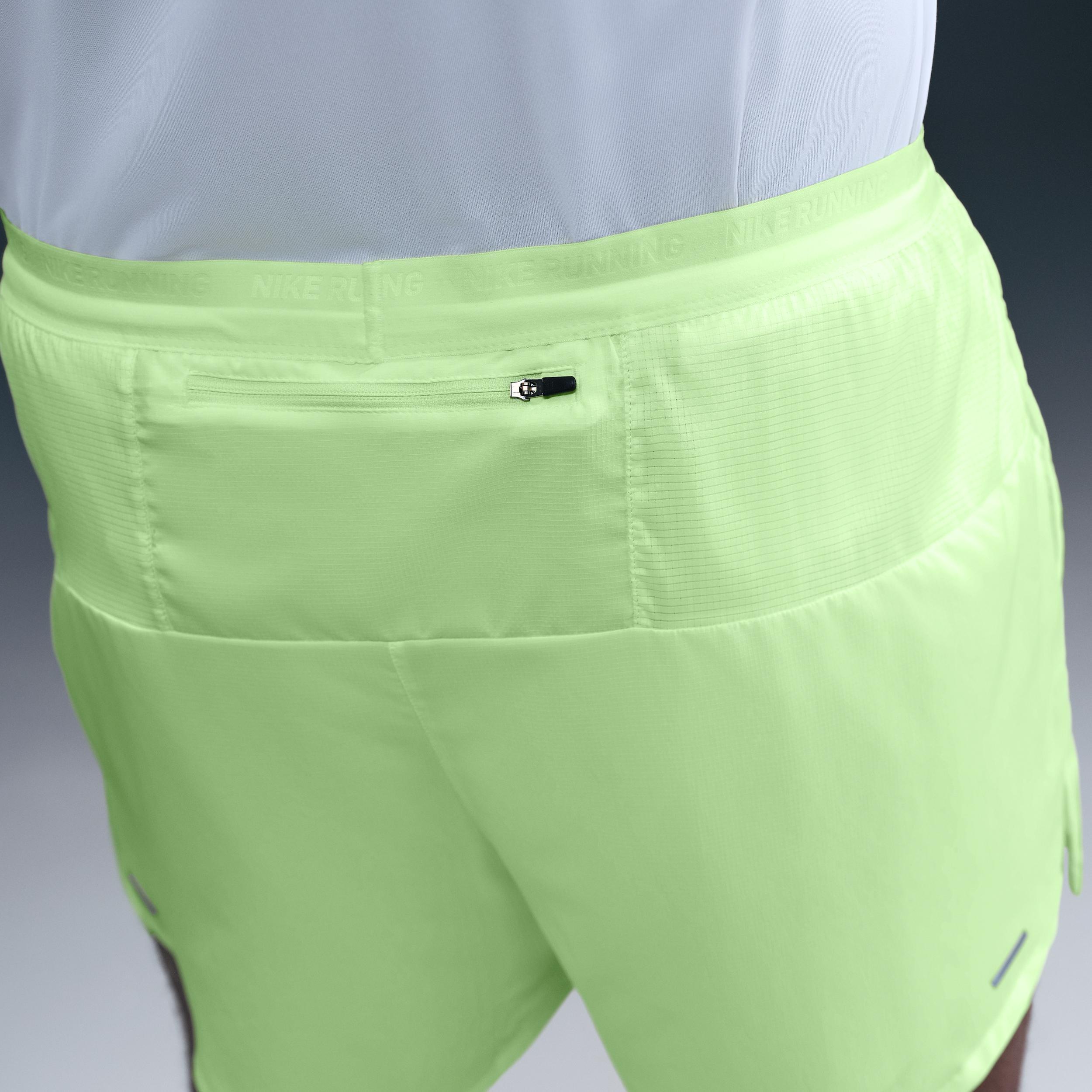 Nike Mens Stride Dri-FIT 5 2-in-1 Running Shorts | FN2992-701 Product Image