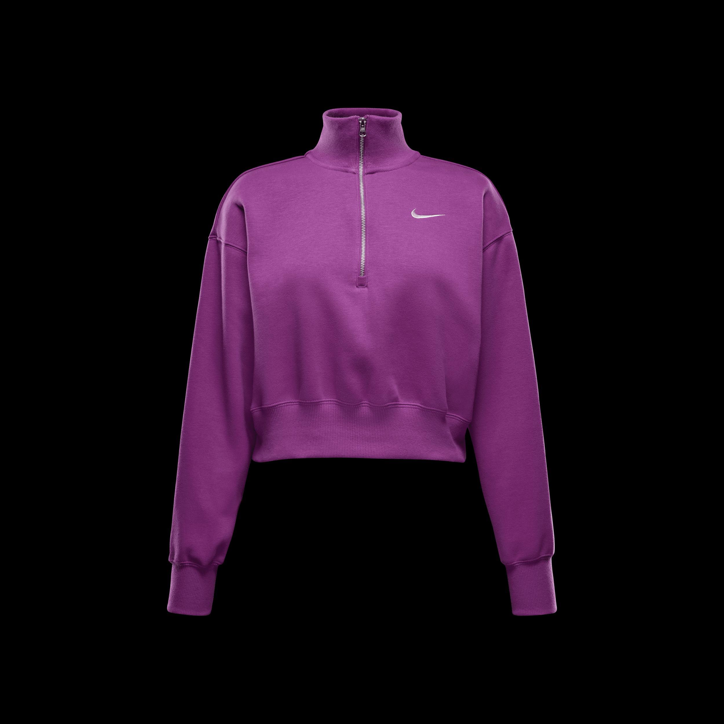 Women's Nike Sportswear Phoenix Fleece 1/2-Zip Cropped Sweatshirt Product Image