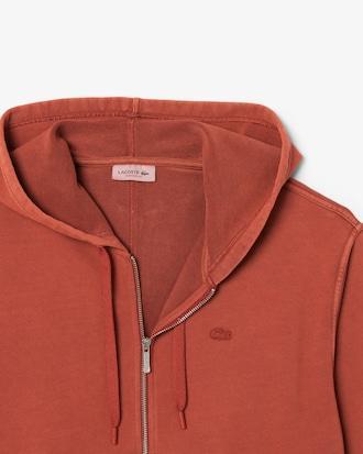 Oversized Wash Effect Zipped Sweatshirt Product Image