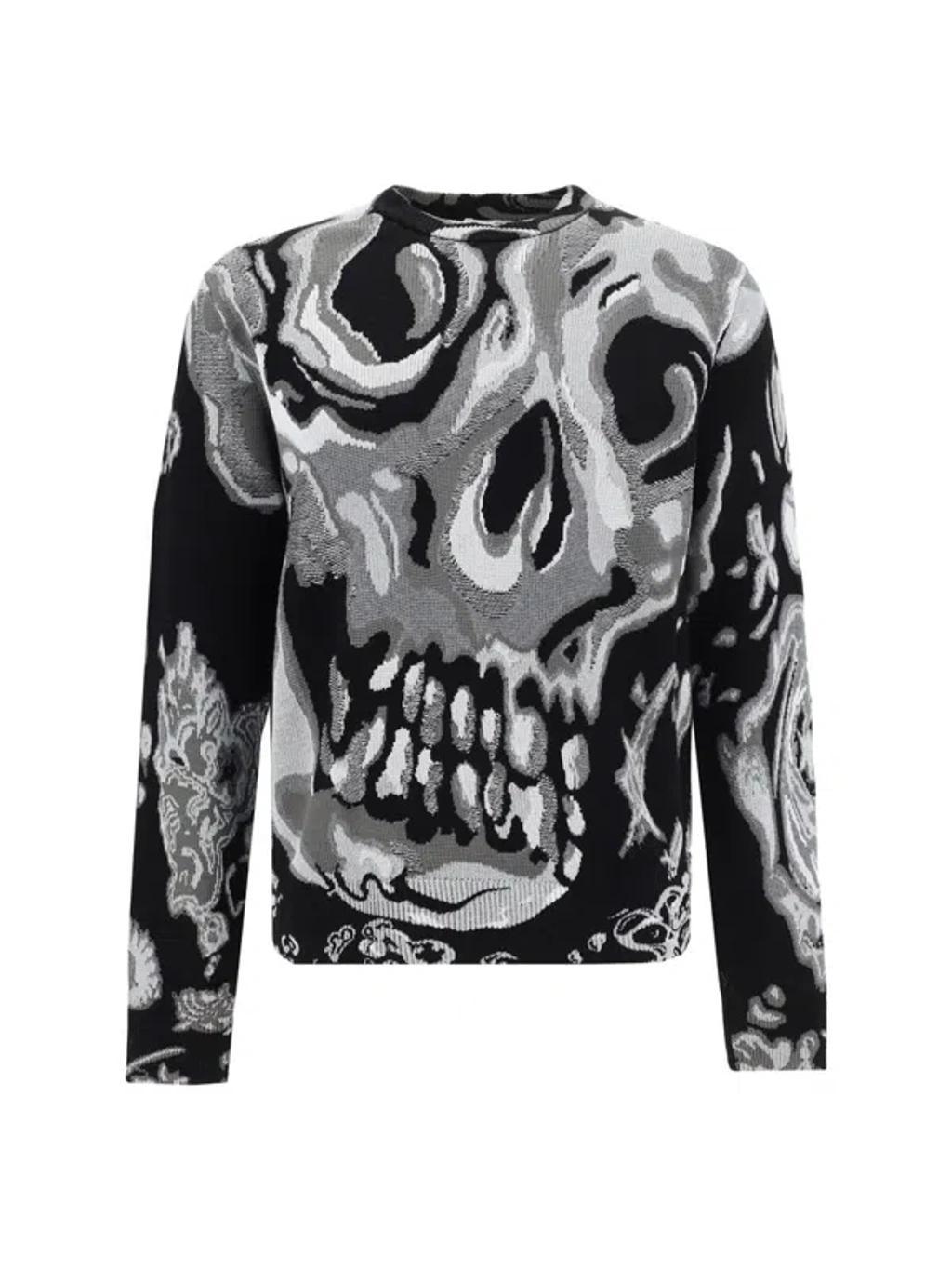 Long Sleeve Top In Black Silver Product Image