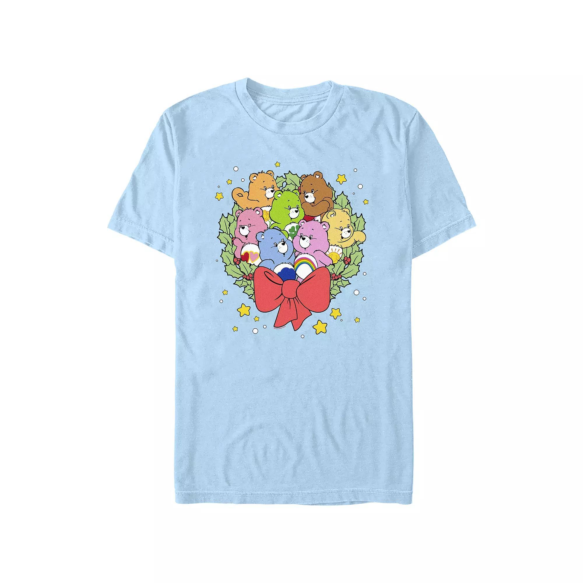 Men's Care Bears Christmas Wreath Graphic Tee,  Product Image