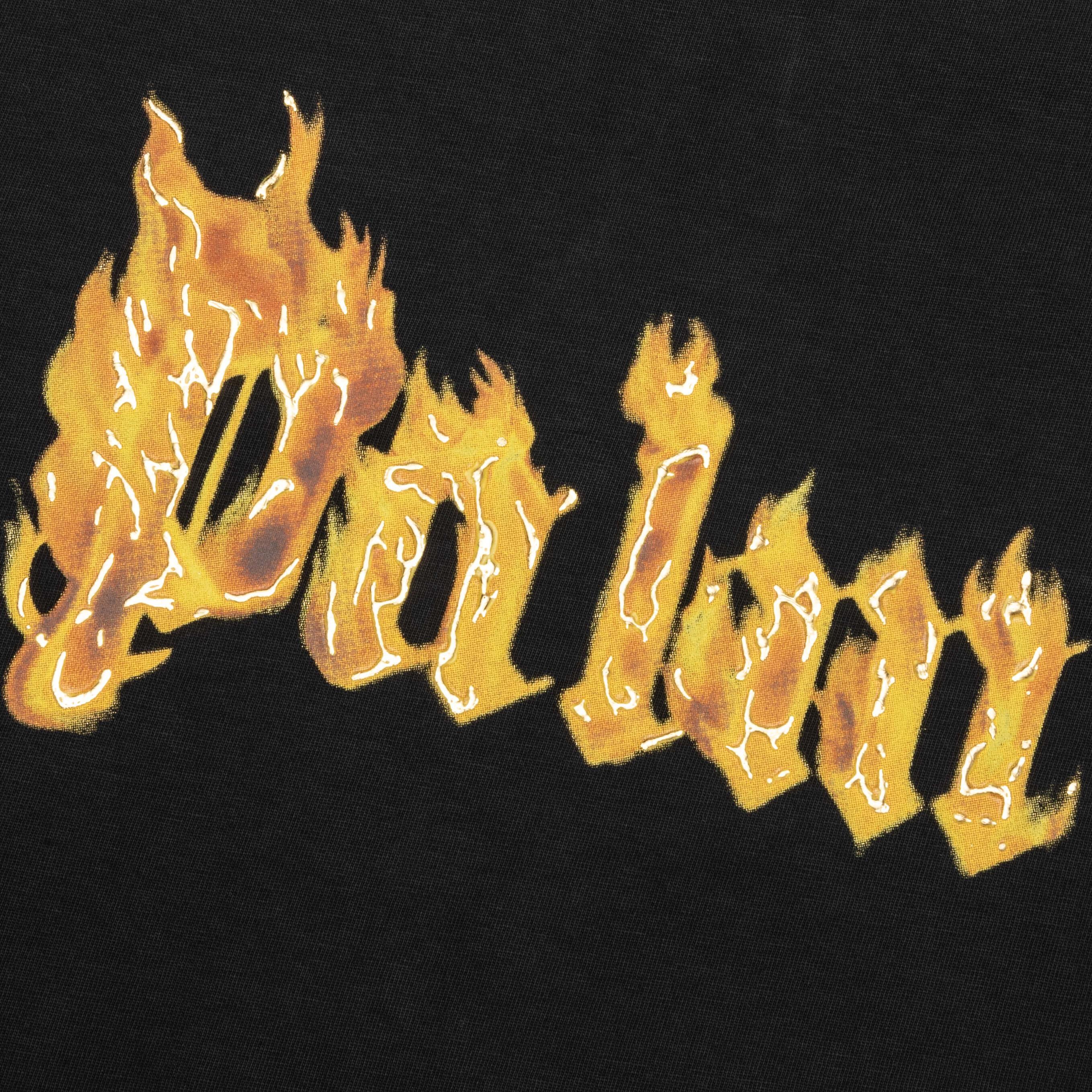 Burning Logo Tee - Black/Gold Male Product Image