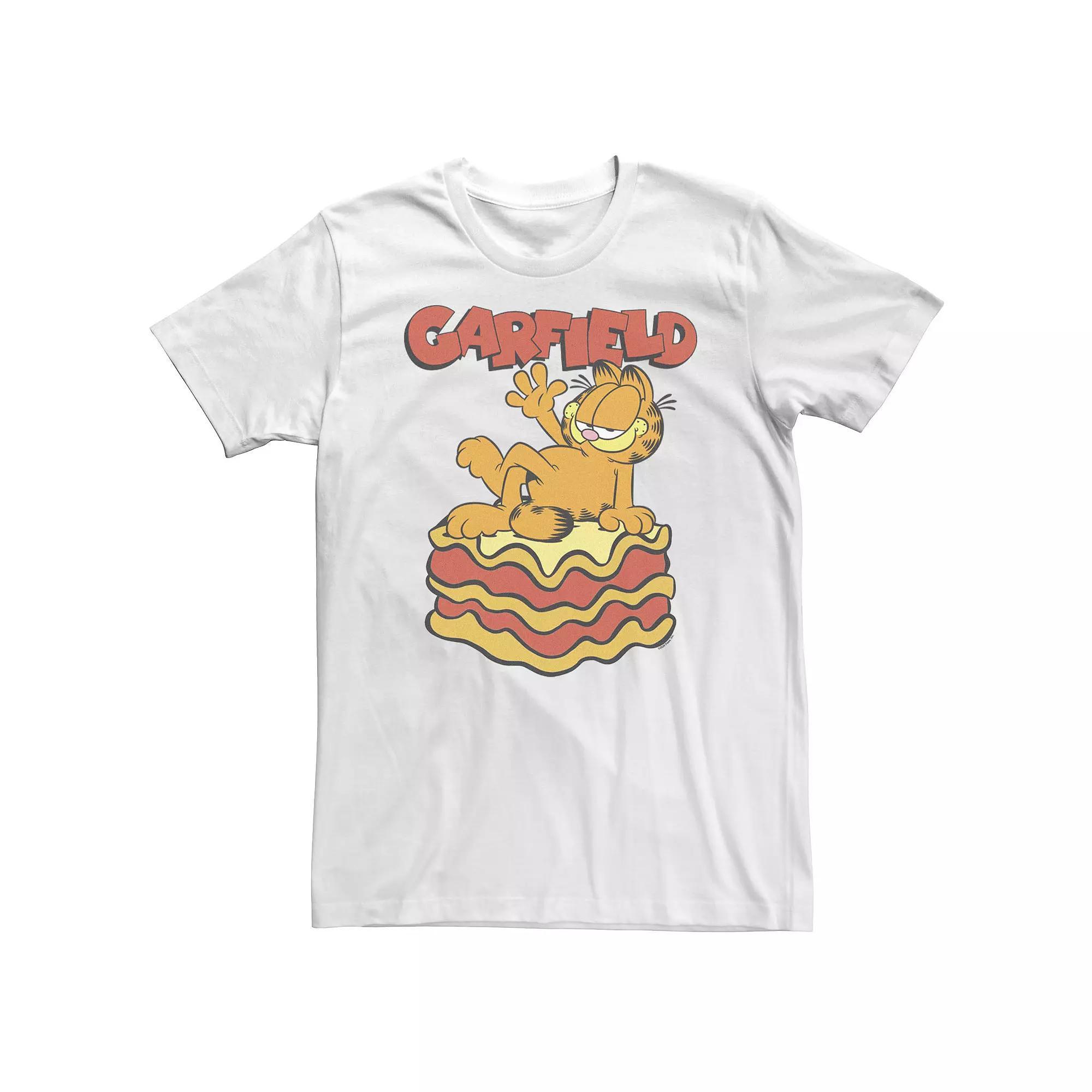 Big & Tall Garfield Lasagna Bed Portrait Tee, Men's,  Product Image