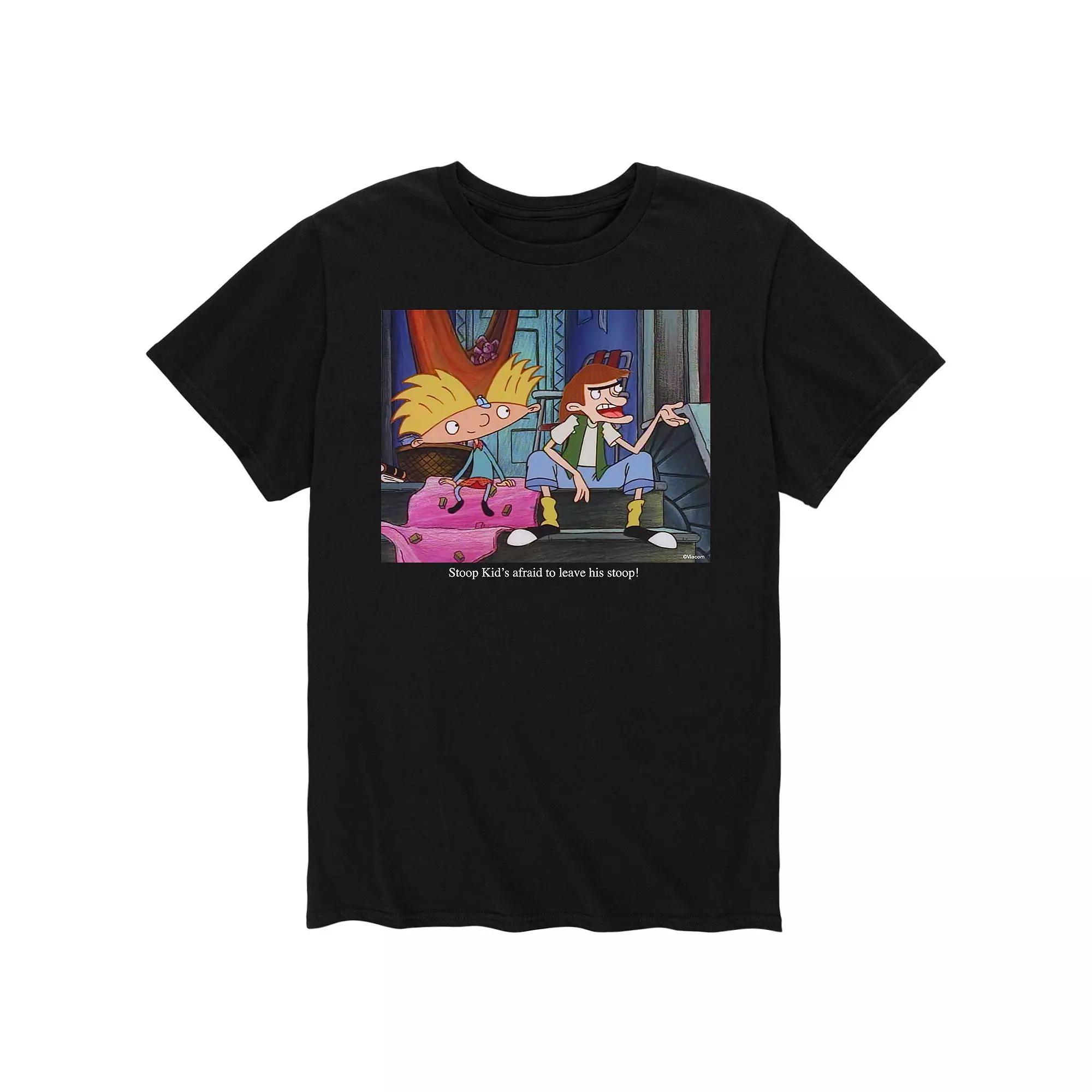 Men's Hey Arnold! Stoop Kid Tee, Size: Large, Black Product Image