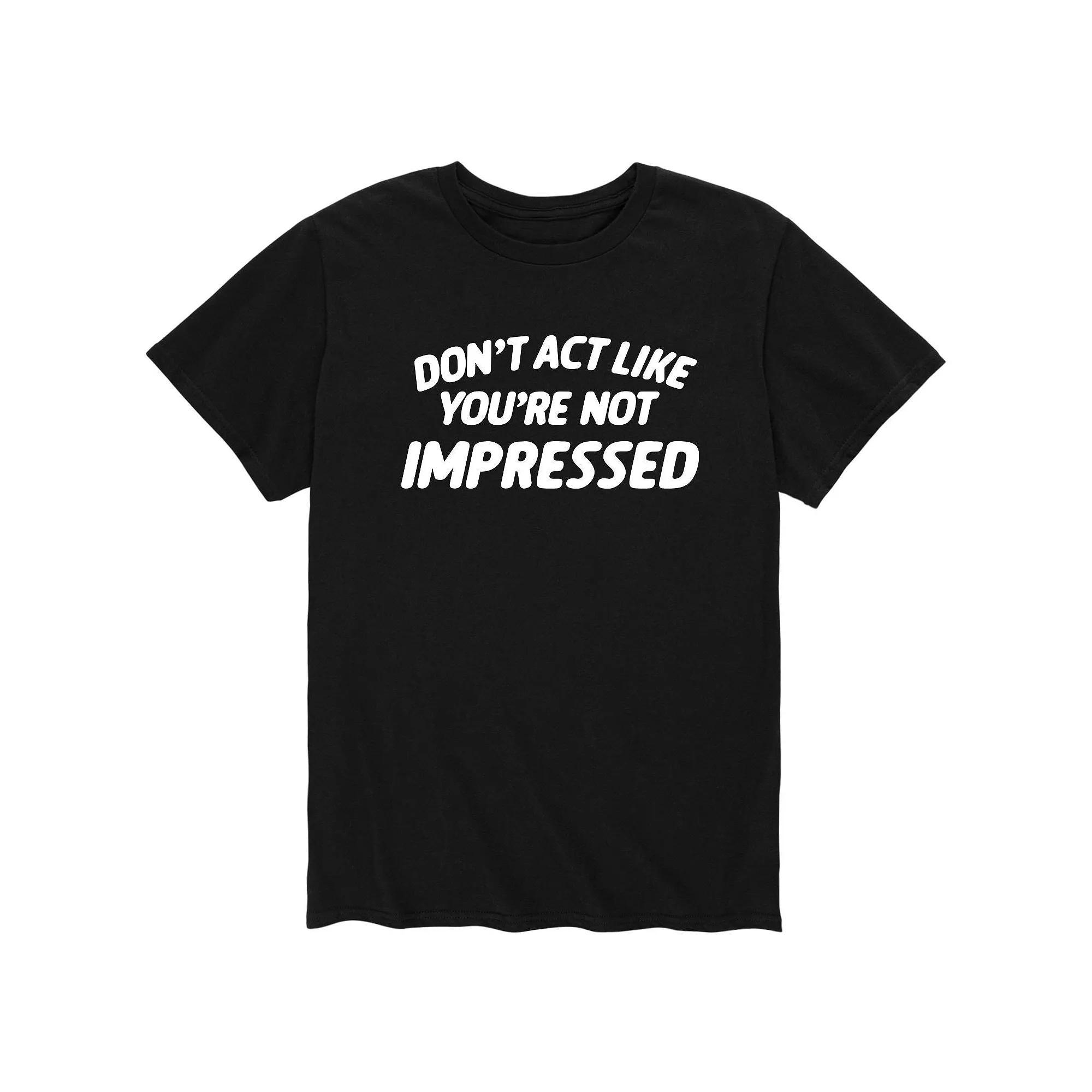 Men's Not Impressed Tee, Size: XL, Black Product Image