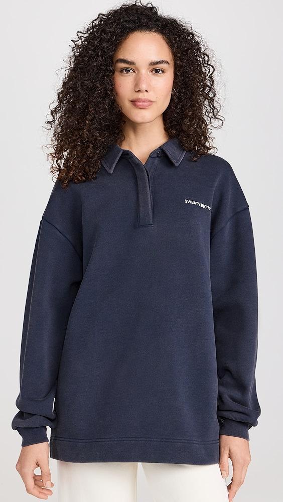 Sweaty Betty Powehouse Henley Sweatshirt | Shopbop Product Image