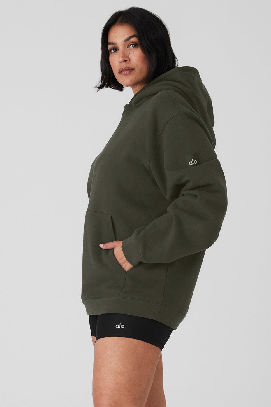 Renown Heavy Weight Hoodie - Stealth Green Female Product Image