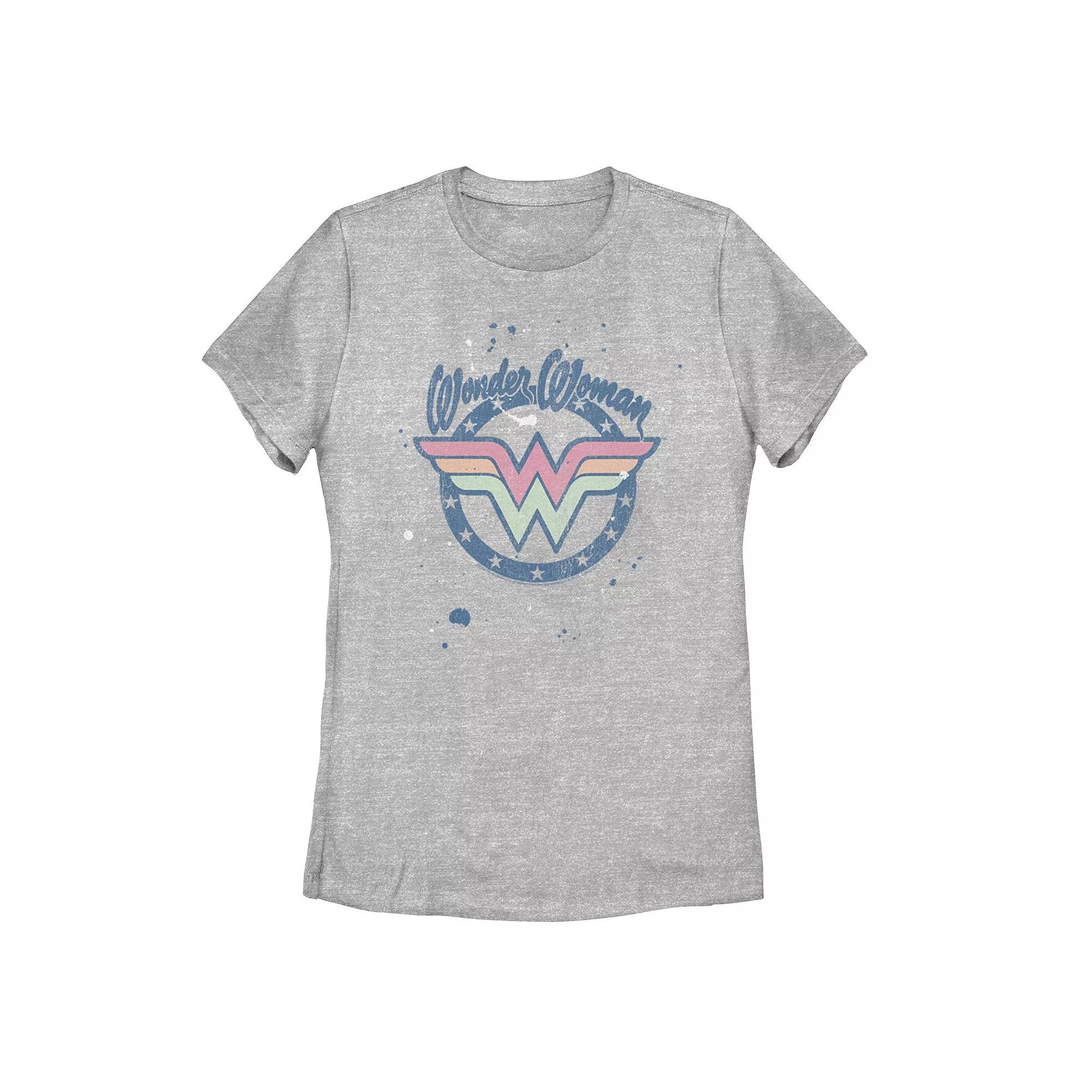 Juniors' DC Comics Wonder Woman Splatter Logo Graphic Tee, Girl's,  Product Image
