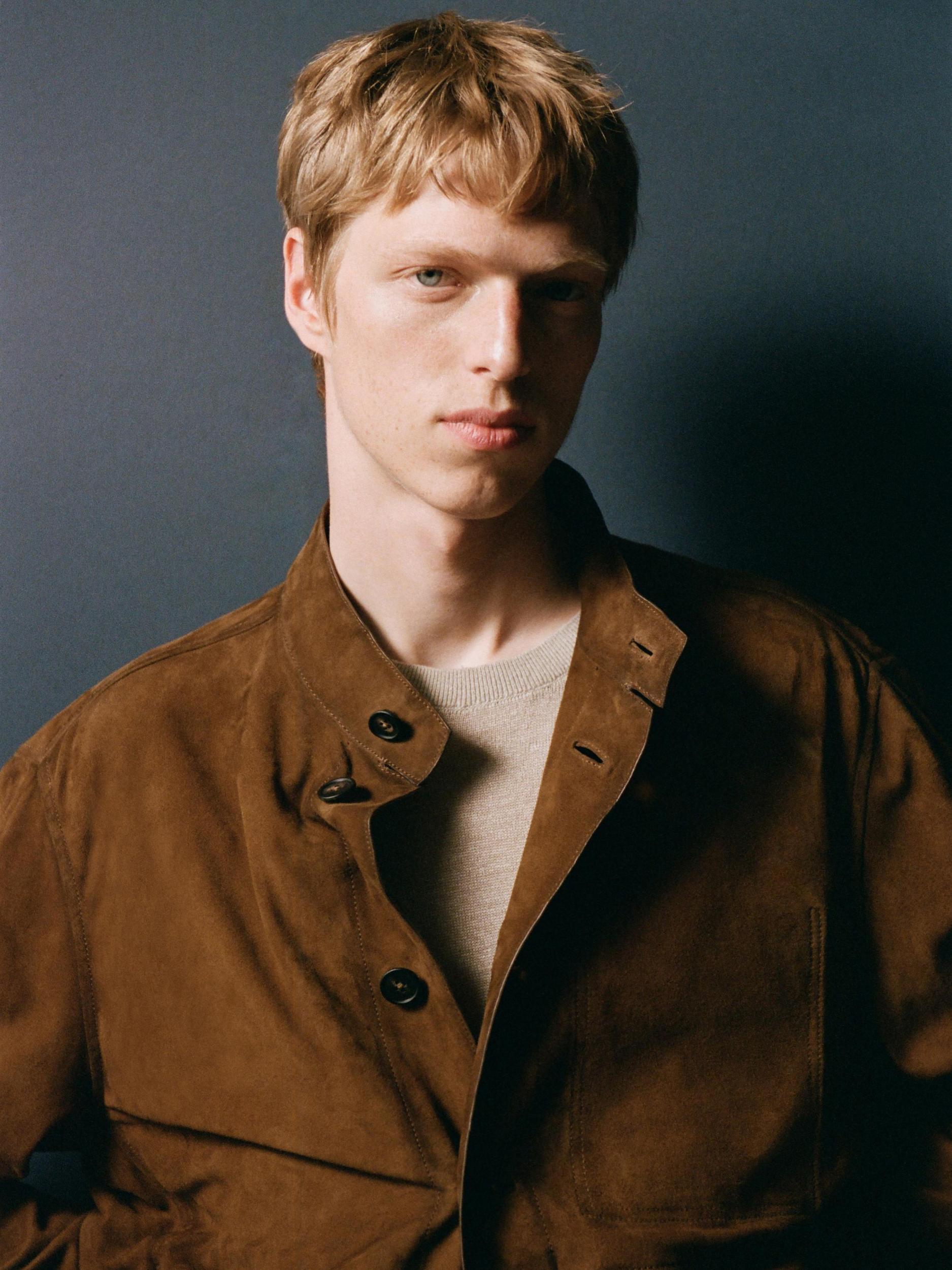 Suede leather jacket Product Image