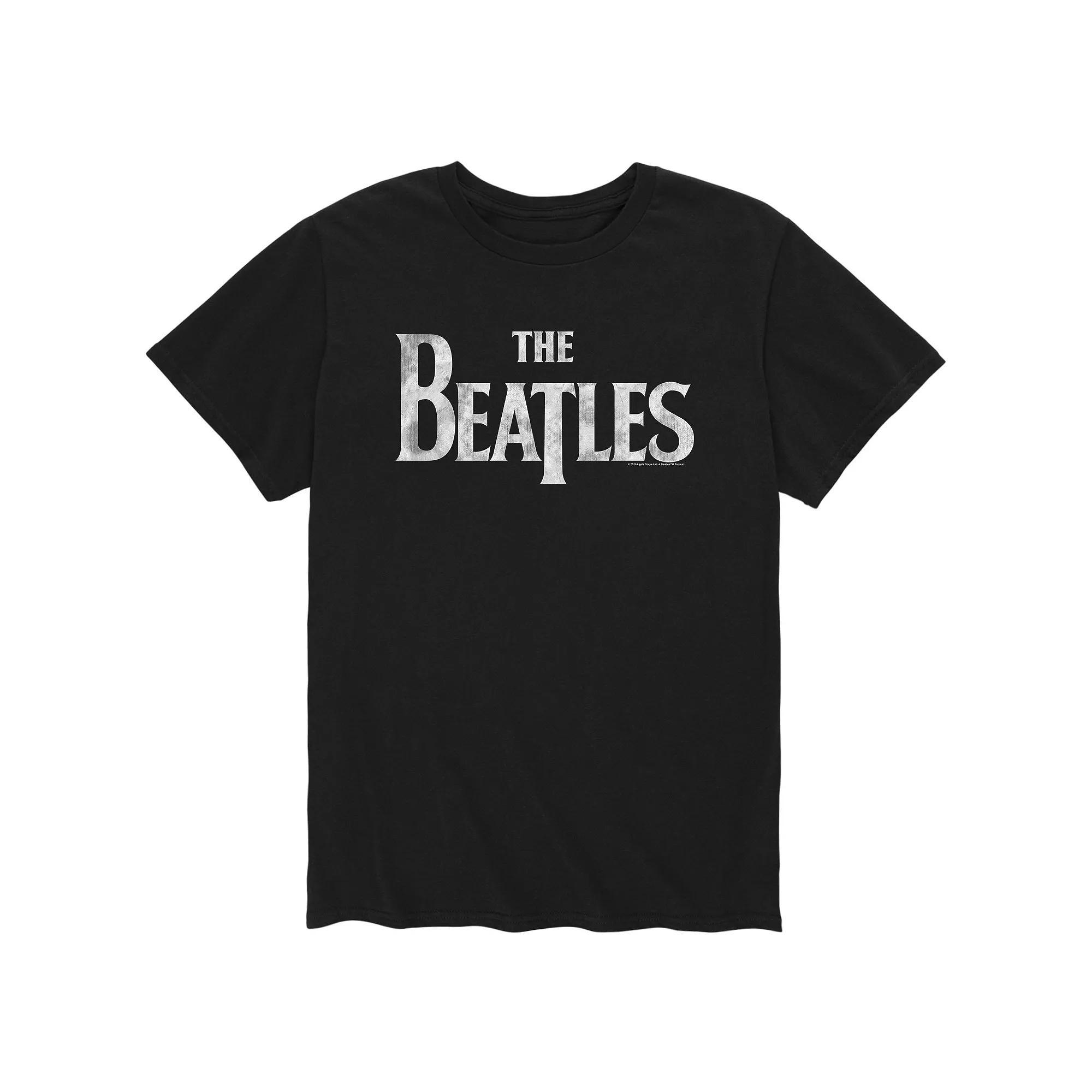 Men's The Beatles Logo Tee, Size: Large, Black Product Image