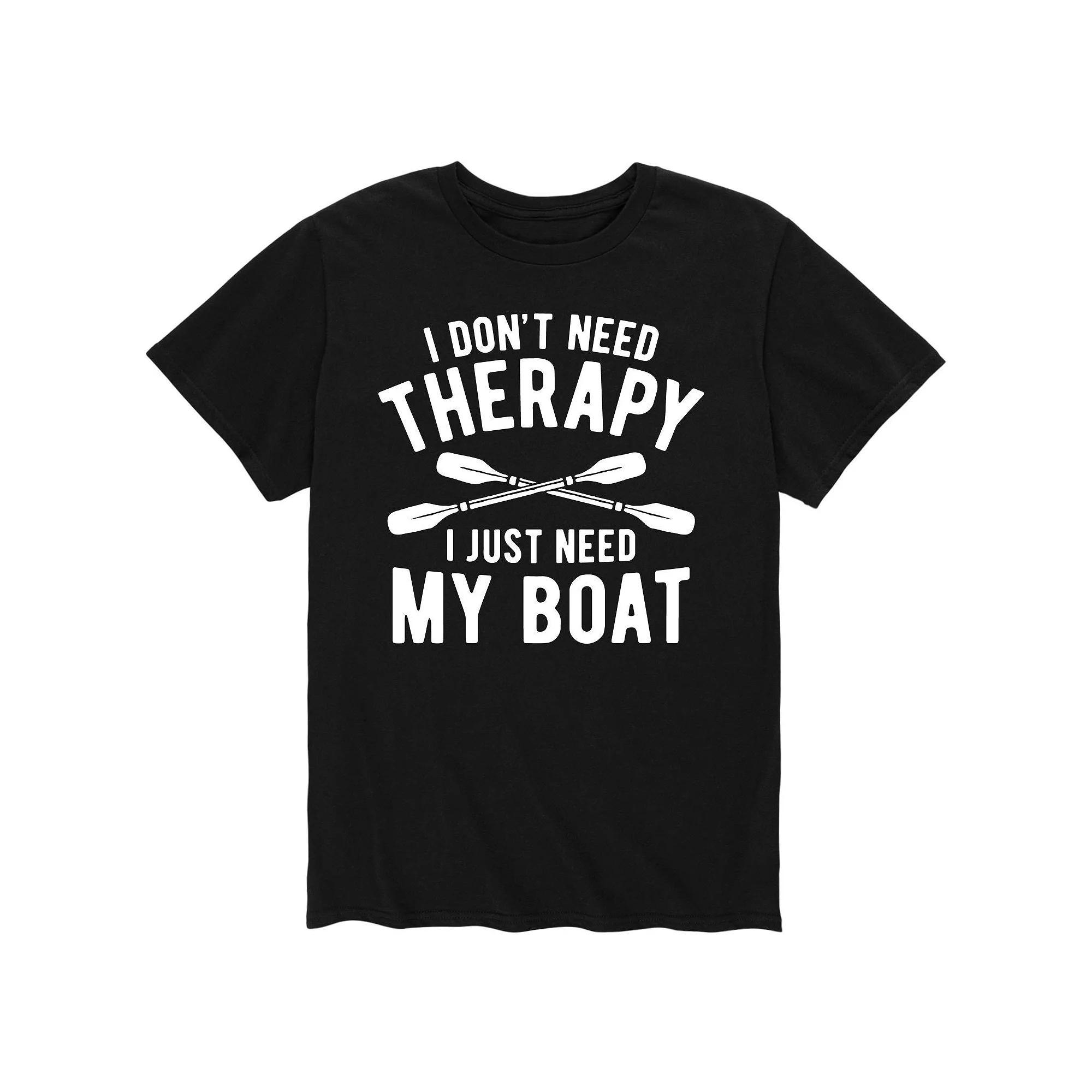 Men's "I Don't Need Therapy I Just Need My Boat" Tee,  Product Image