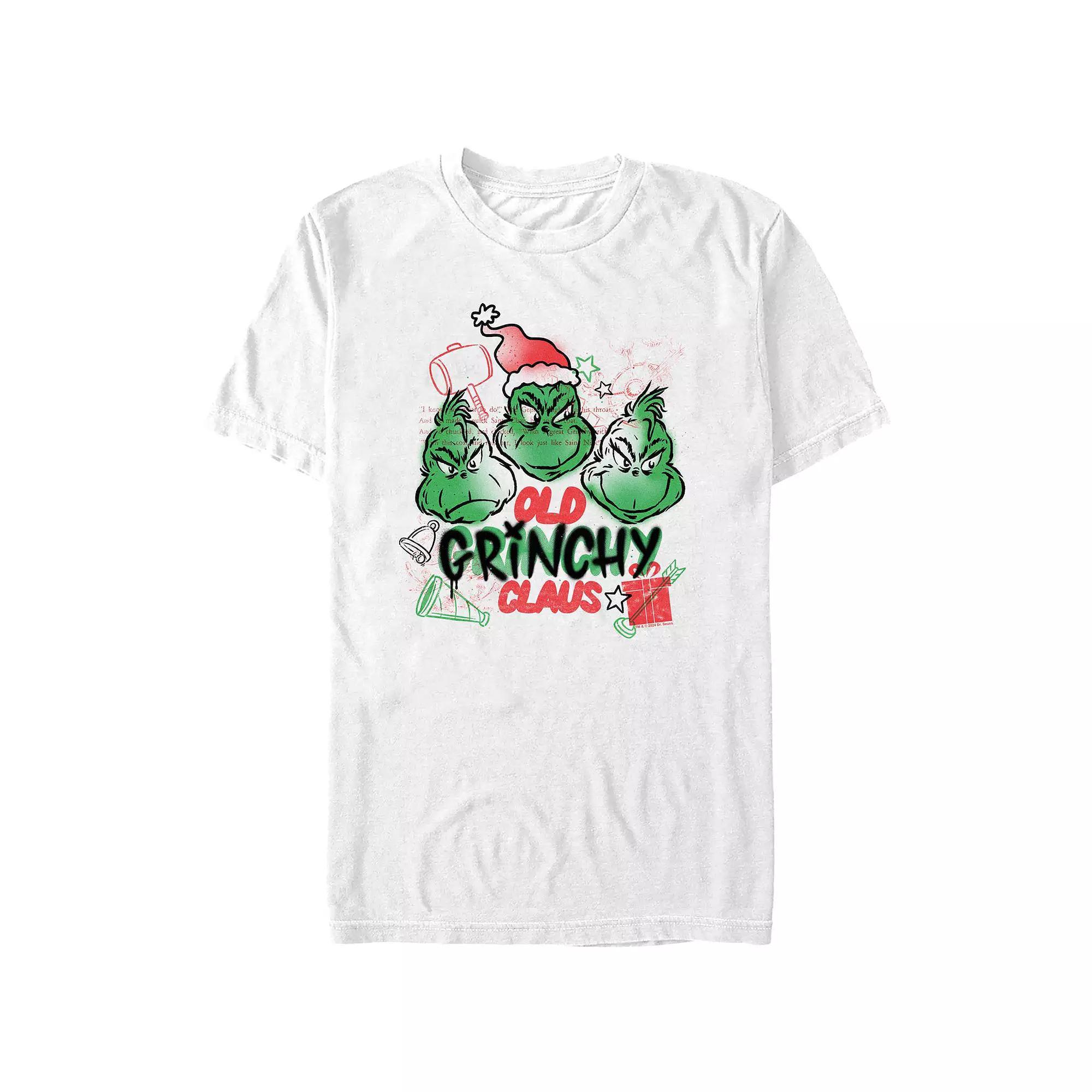 Big & Tall Dr. Seuss Old Grinchy Claus Graphic Tee, Men's,  Product Image
