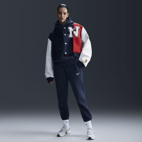 Nike Womens Nike NSW Phoenix Fleece MR Pants - Womens Armory Navy/Sail Product Image