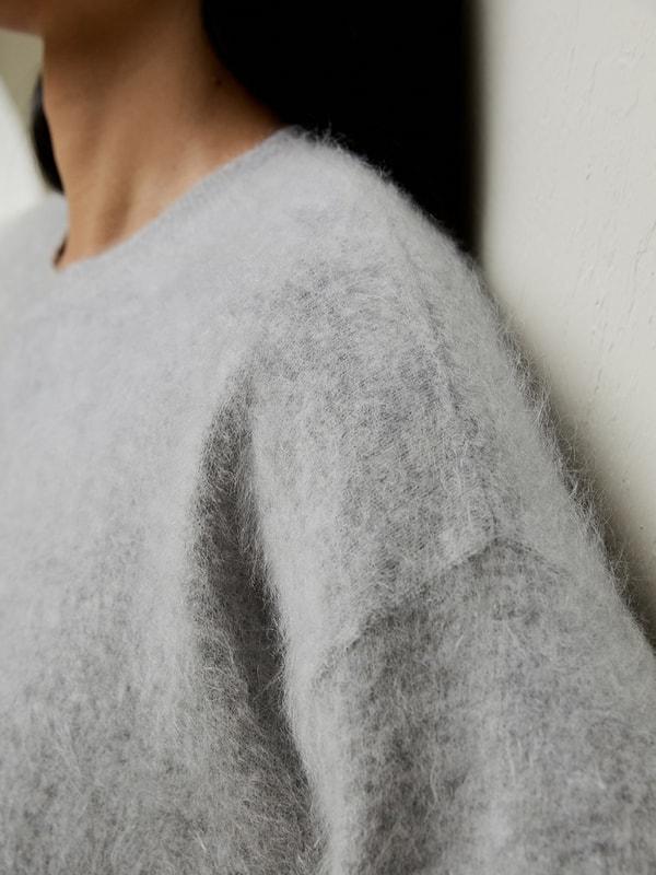 Brushed Cashmere Pullover Sweater Product Image