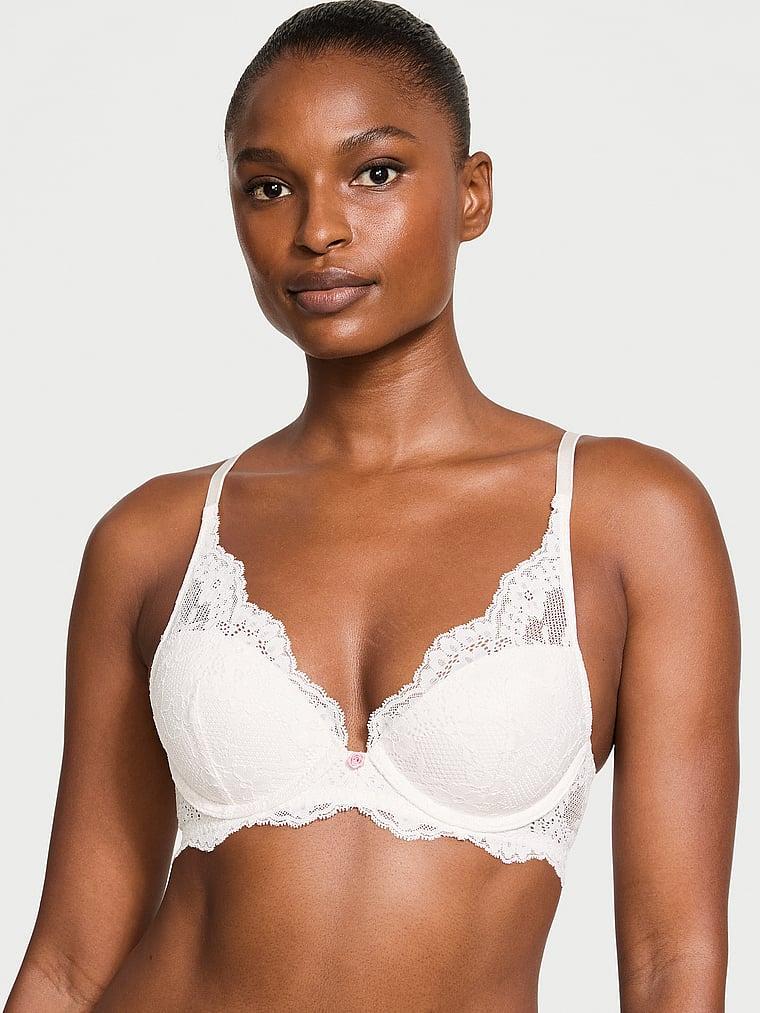 Lace Lightly Lined Plunge Bra Product Image