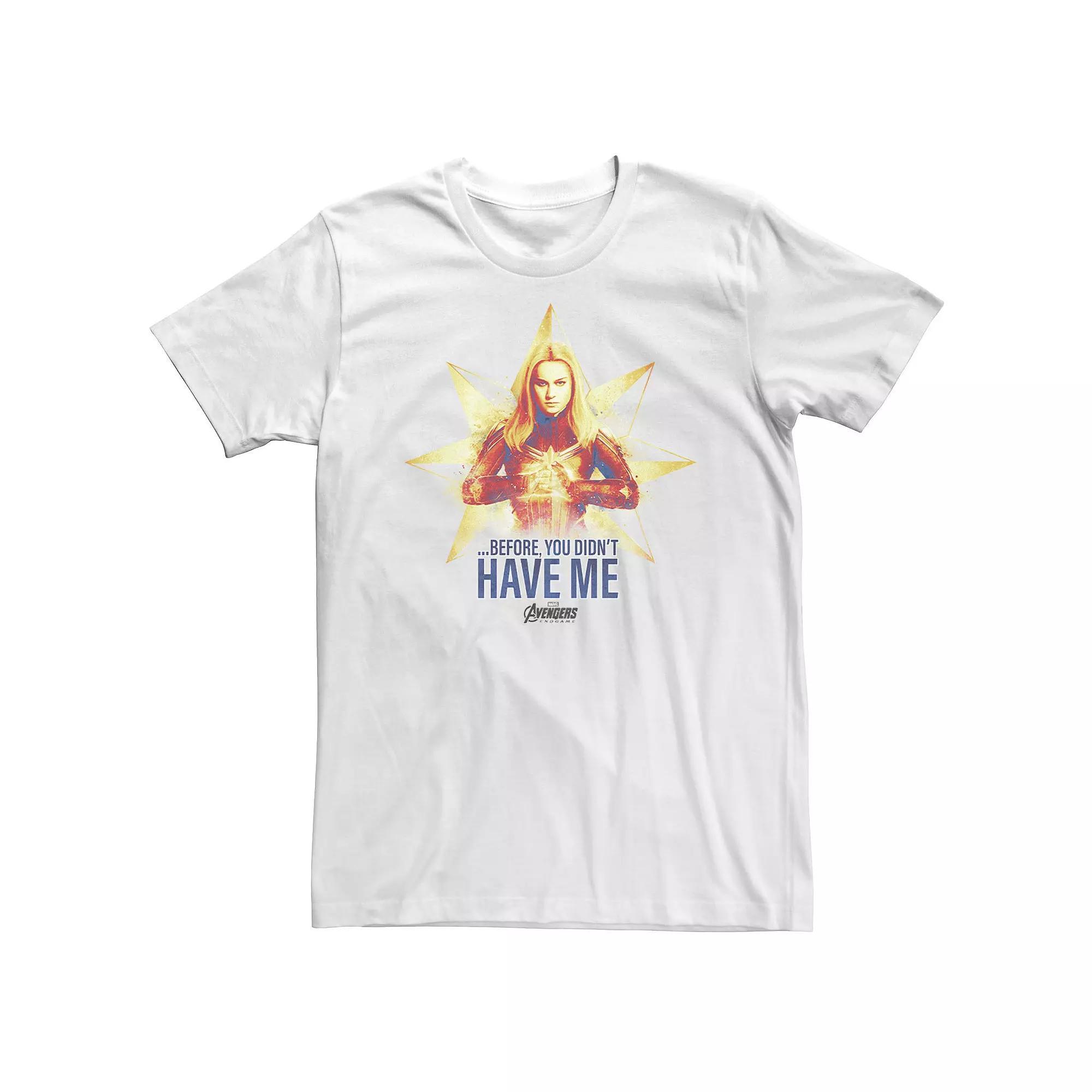 Big & Tall Marvel Avengers Endgame Captain Marvel Logo Tee, Men's,  Product Image