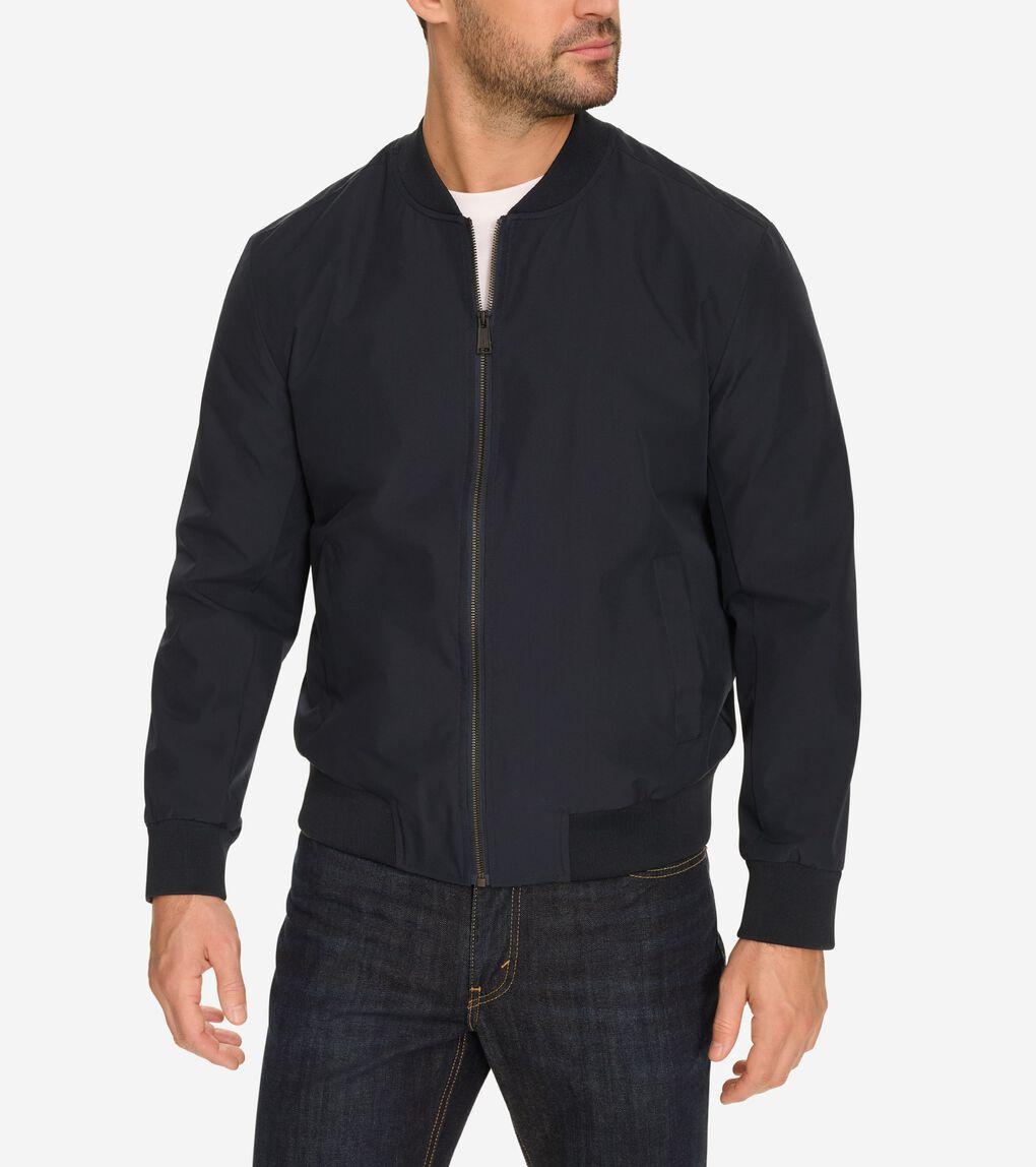 Men's Nylon Bomber Jacket Product Image