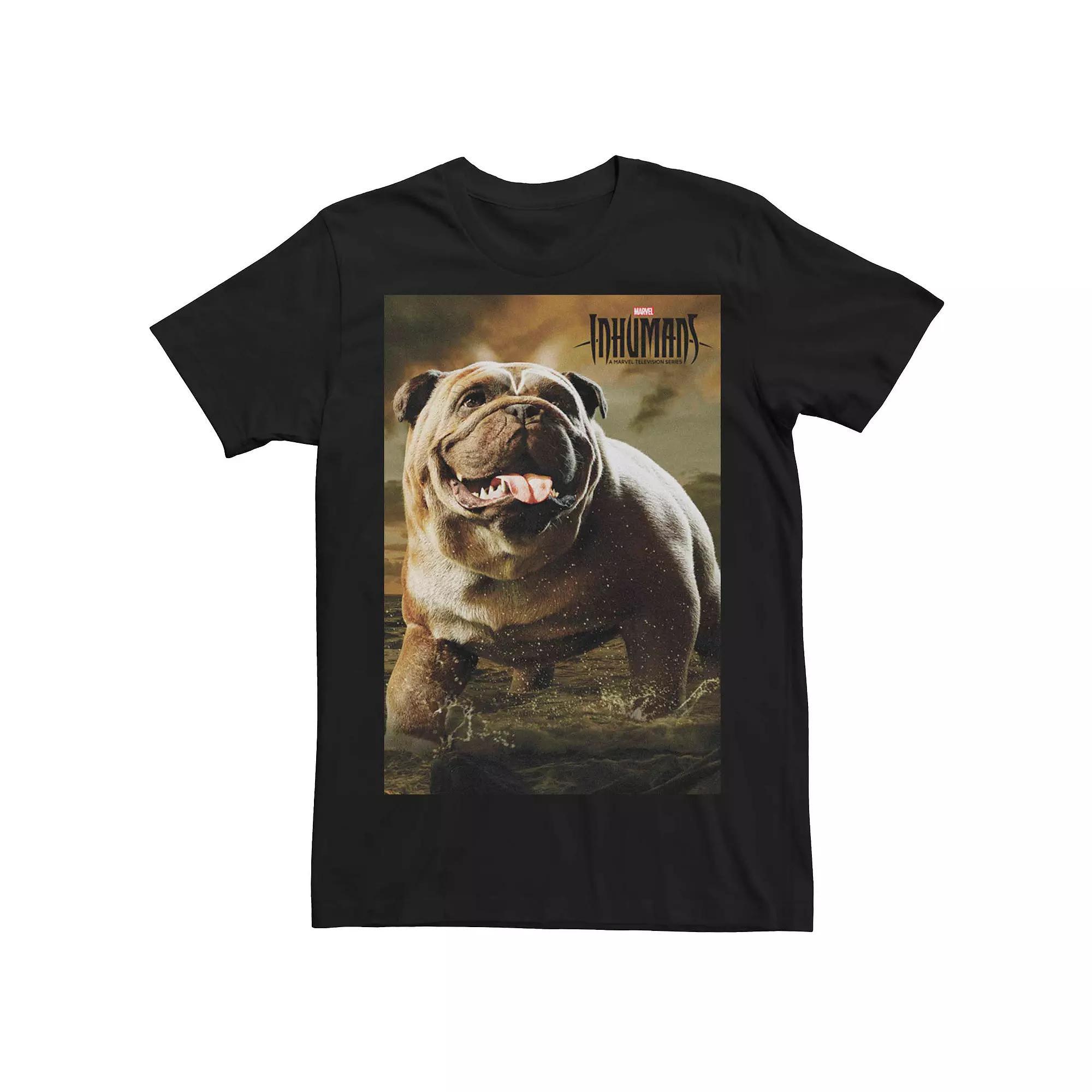 Men's Marvel's Inhumans Lockjaw Poster Tee, Size: 3XL, Black Product Image