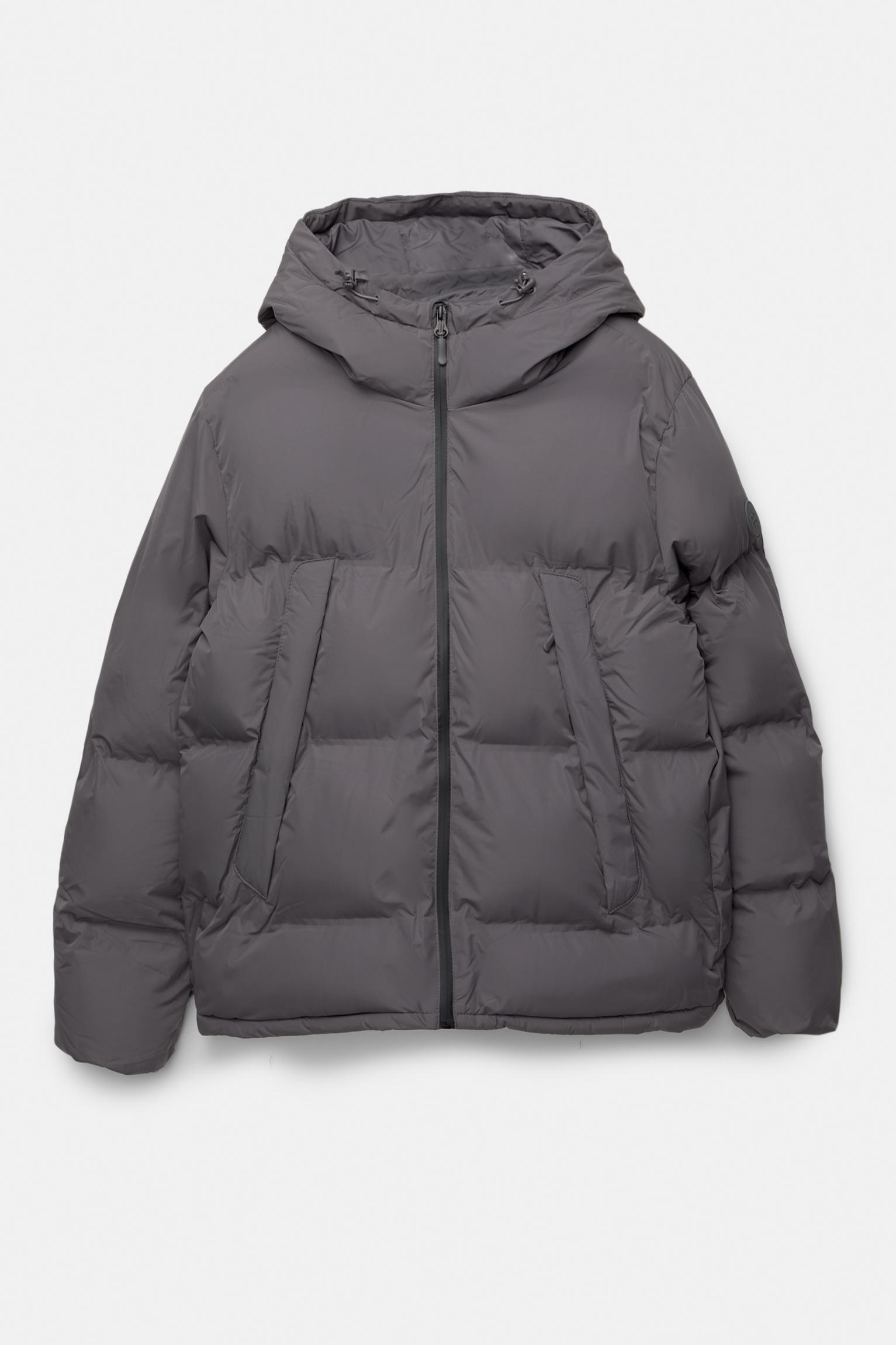 Puffer jacket with hood Product Image