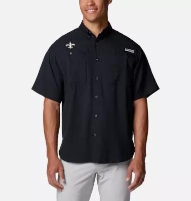 Columbia Men's PFG Tamiami Short Sleeve Shirt - New Orleans Saints- Product Image