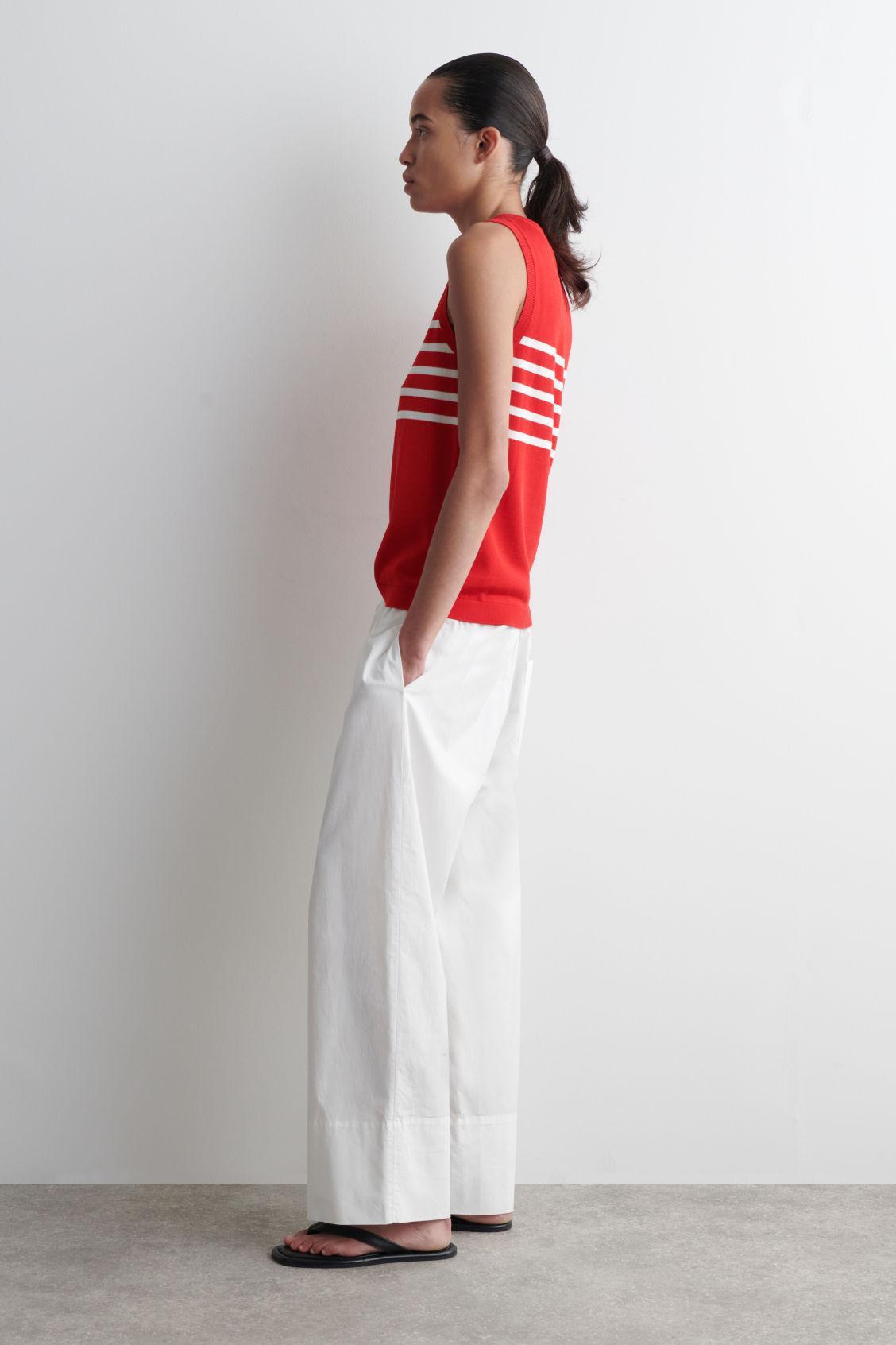 STRIPED KNITTED TANK TOP Product Image