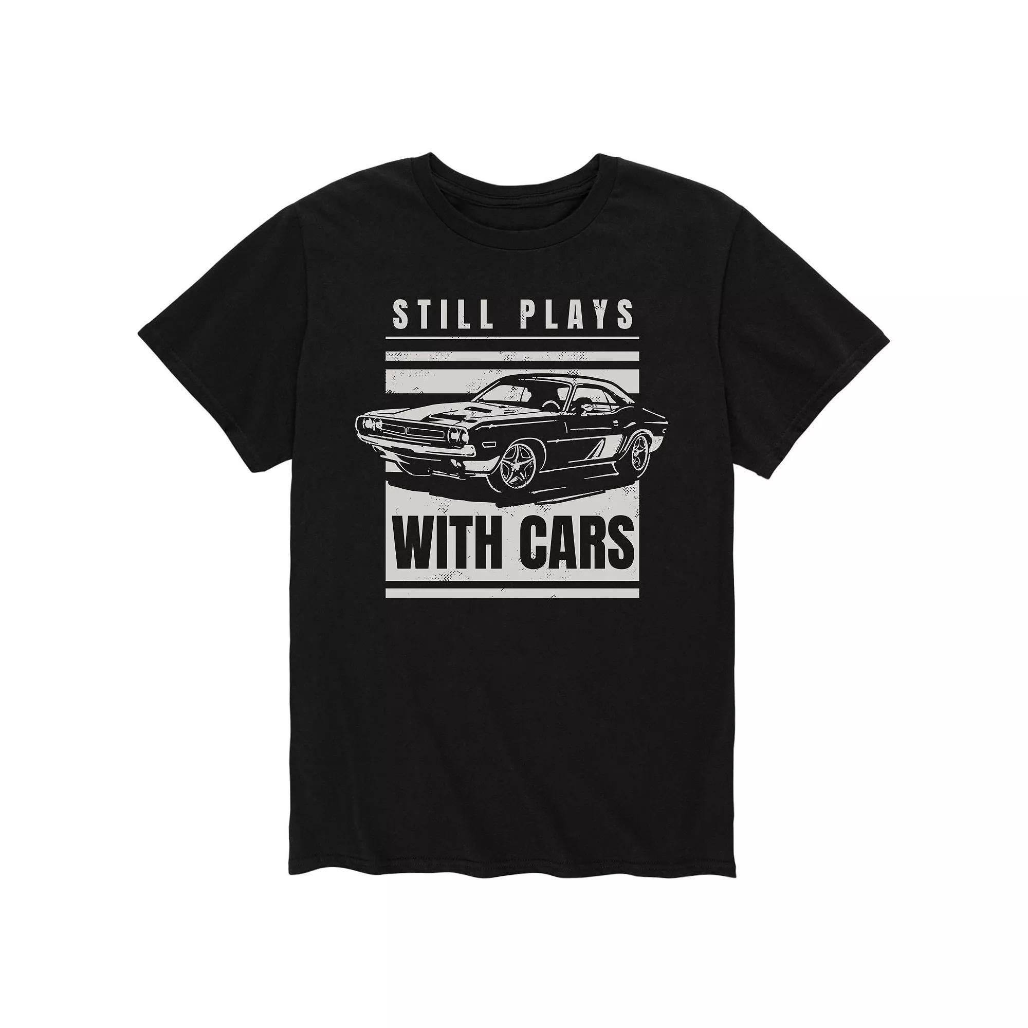 Men's Still Plays With Cars Tee, Size: XL, Black Product Image