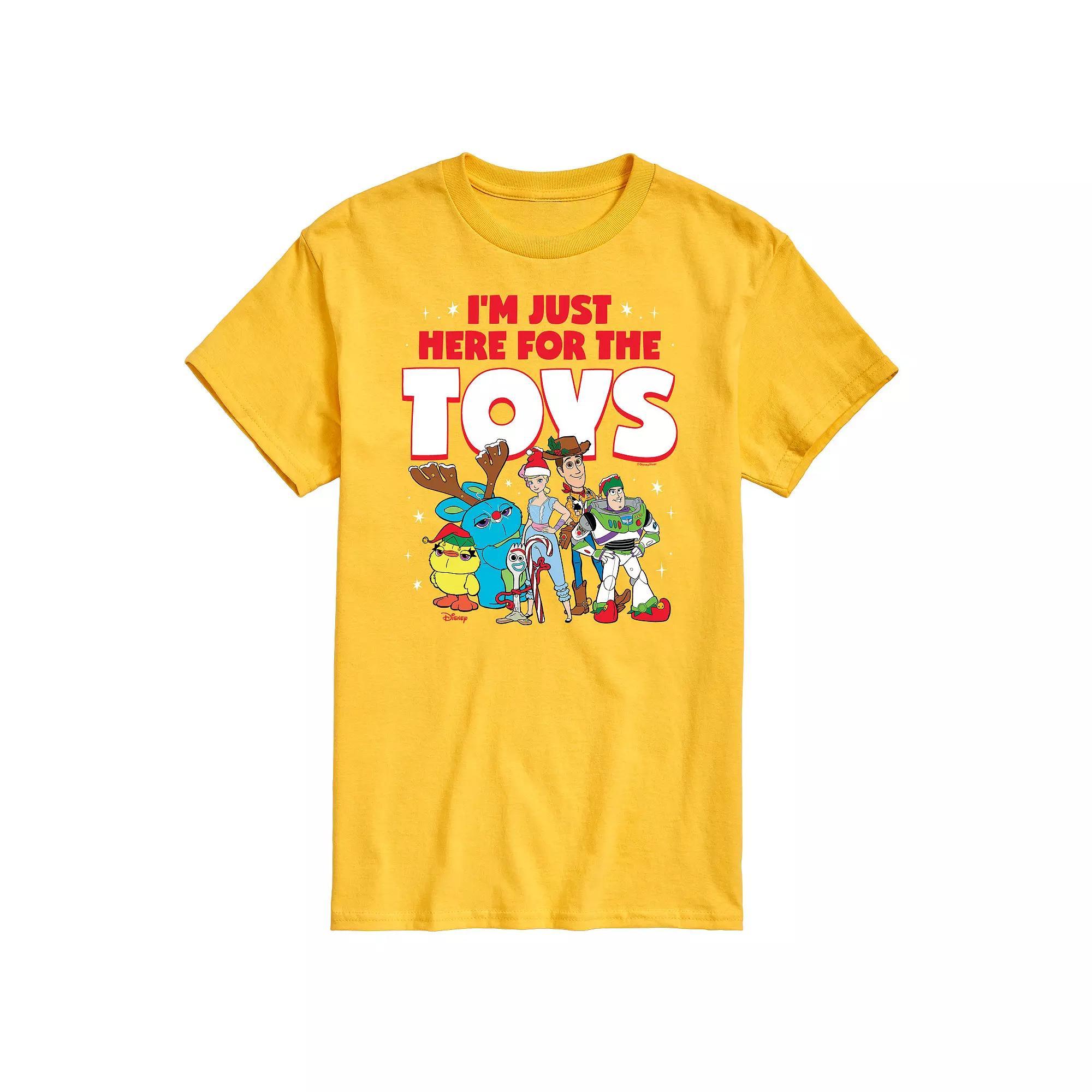 Disney / Pixar's Toy Story 4 Men's Here For The Toys Graphic Tee,  Product Image