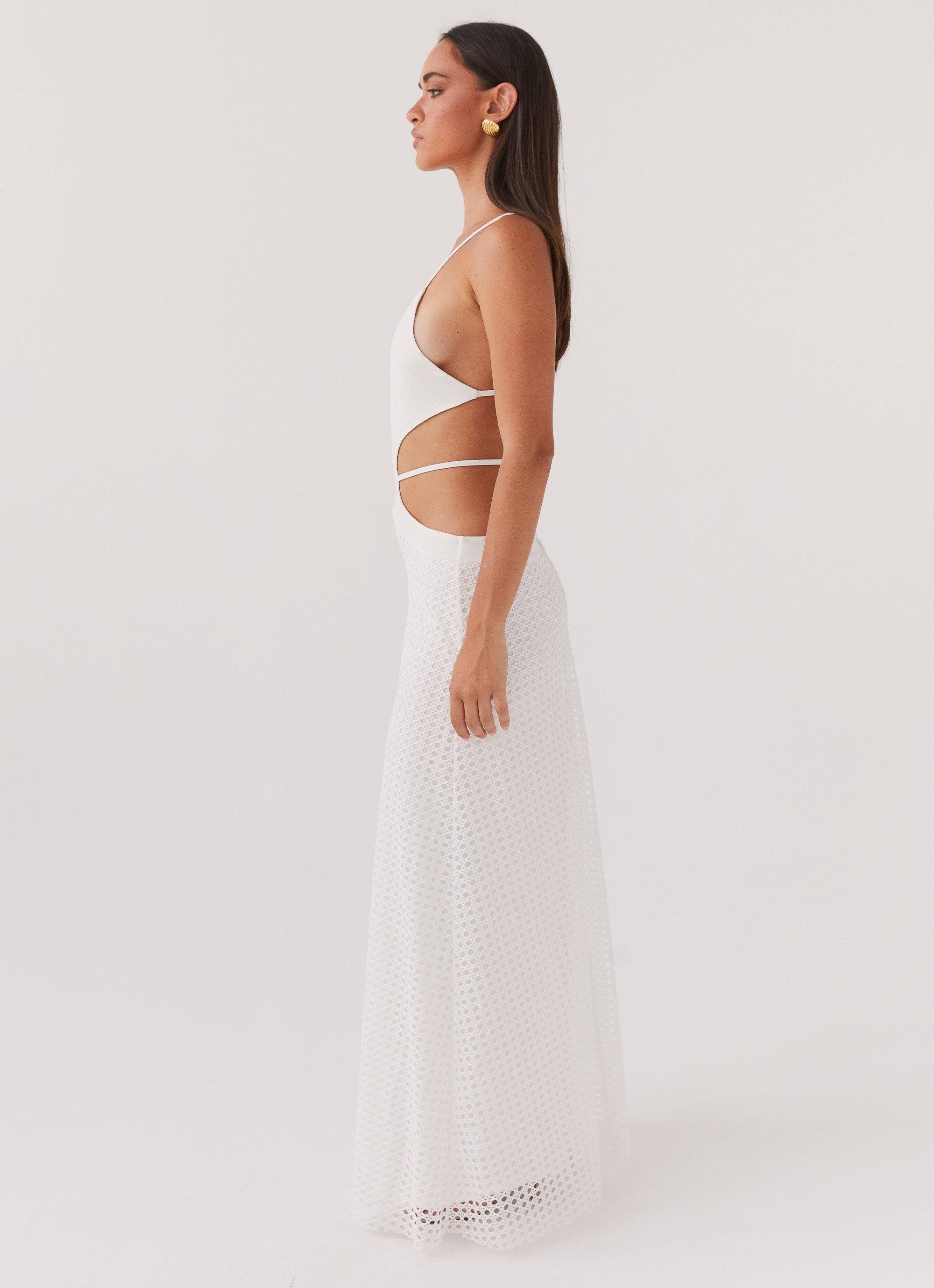 Enchanted Melodies Maxi Dress - White Product Image