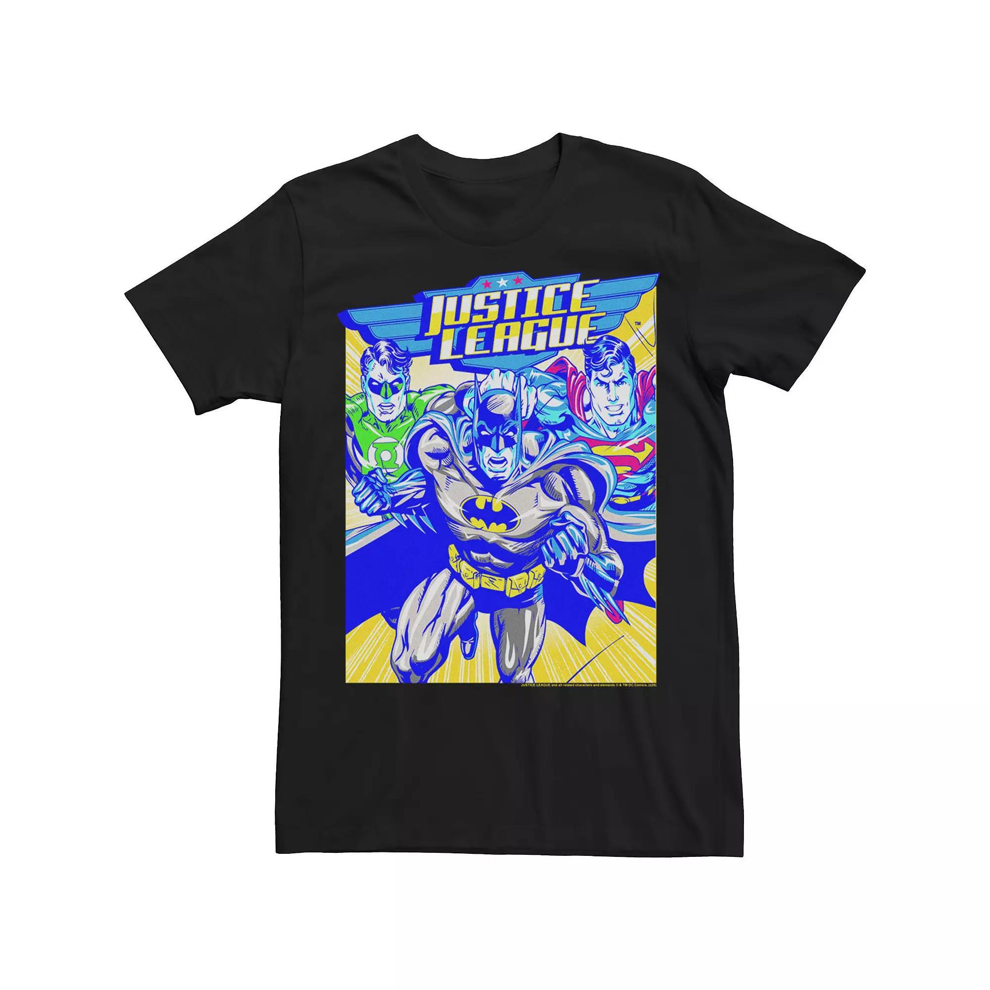 Men's Justice League Team Neon Tee,  Product Image