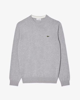 Monochrome Crew Neck Cotton Sweater Product Image