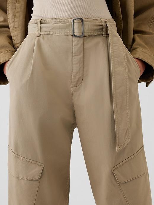 High Rise Baggy Cargo Trousers Product Image