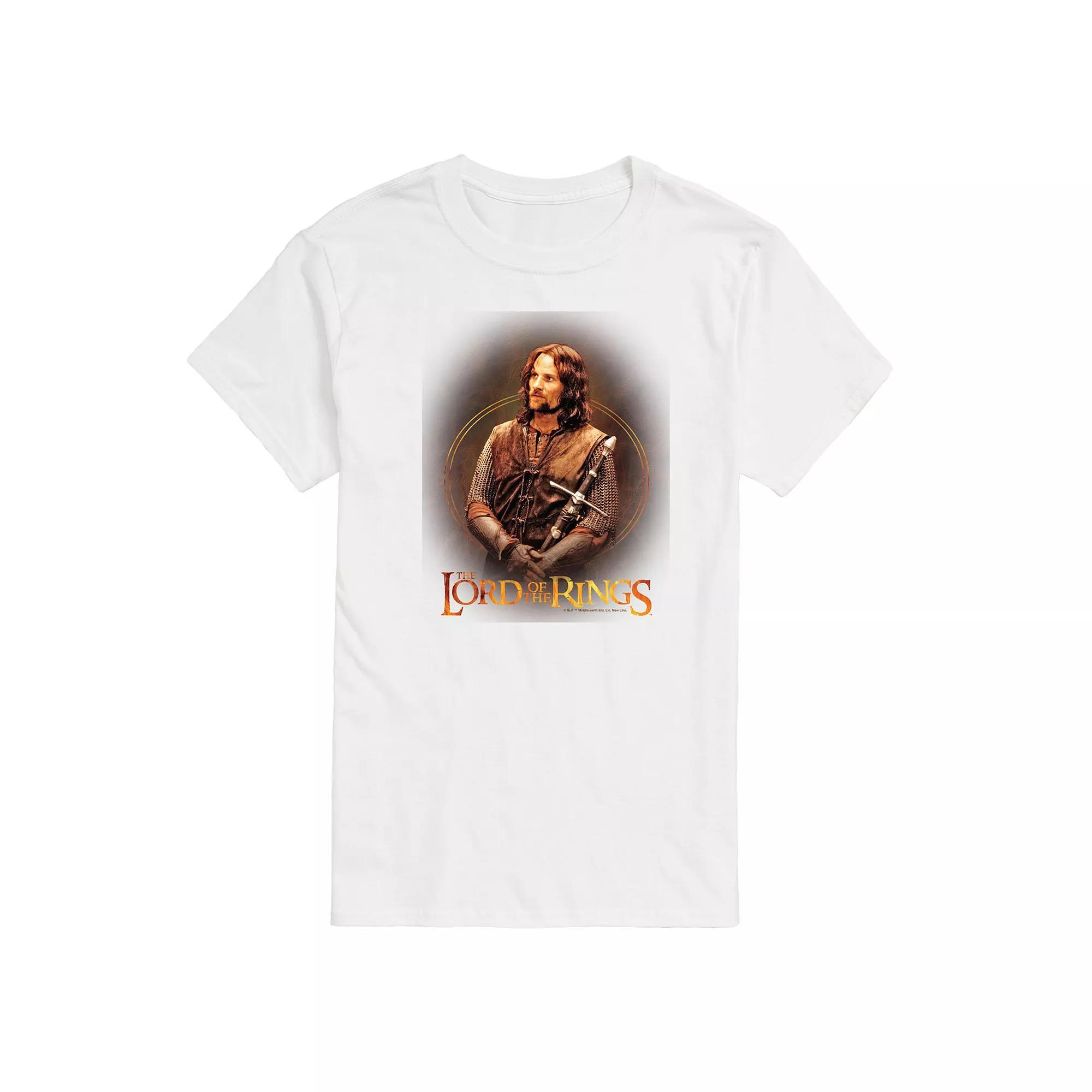 Men's The Lord Of The Rings Aragorn Graphic Tee, Size: XL, White Product Image