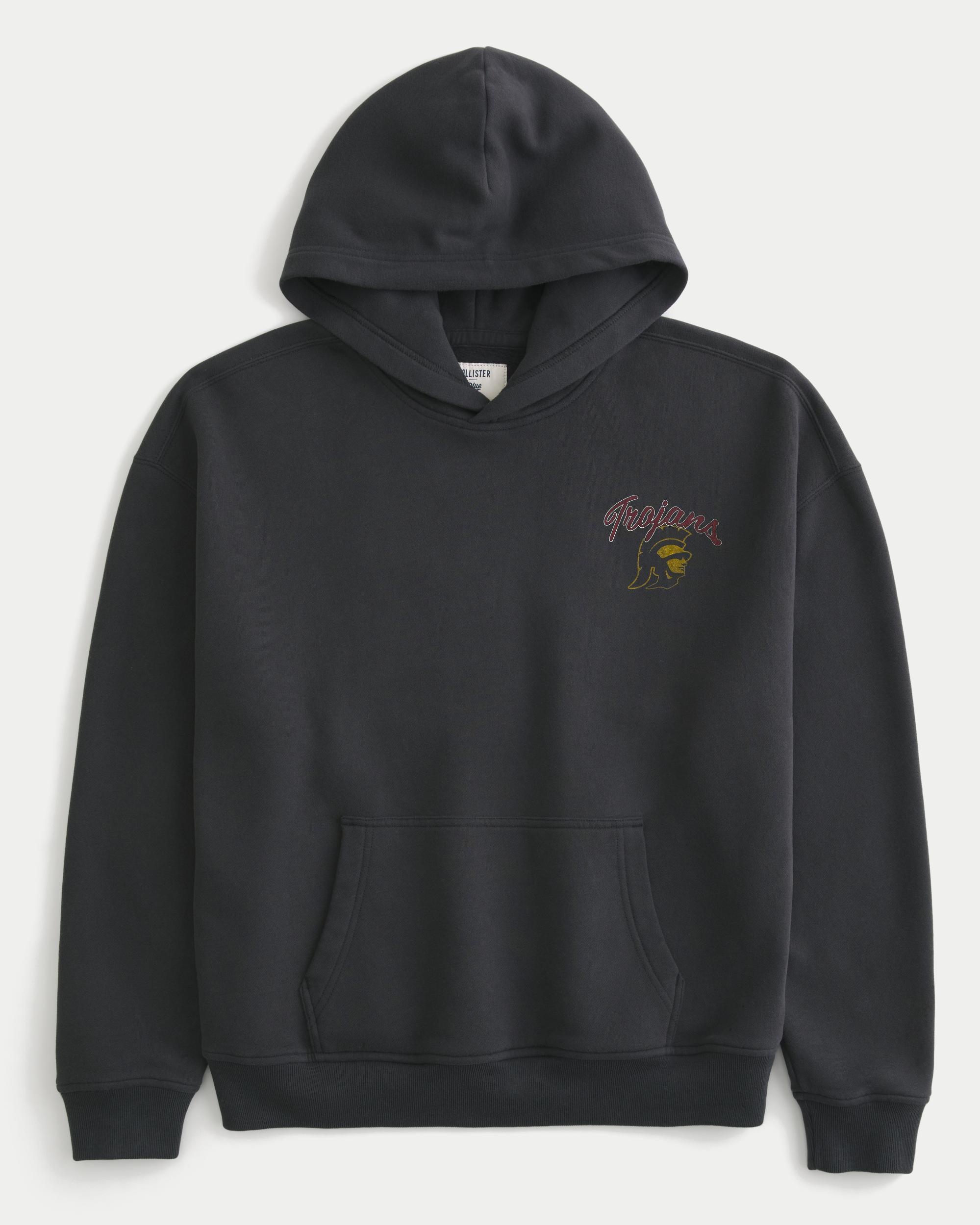 Boxy UConn Graphic Hoodie Product Image