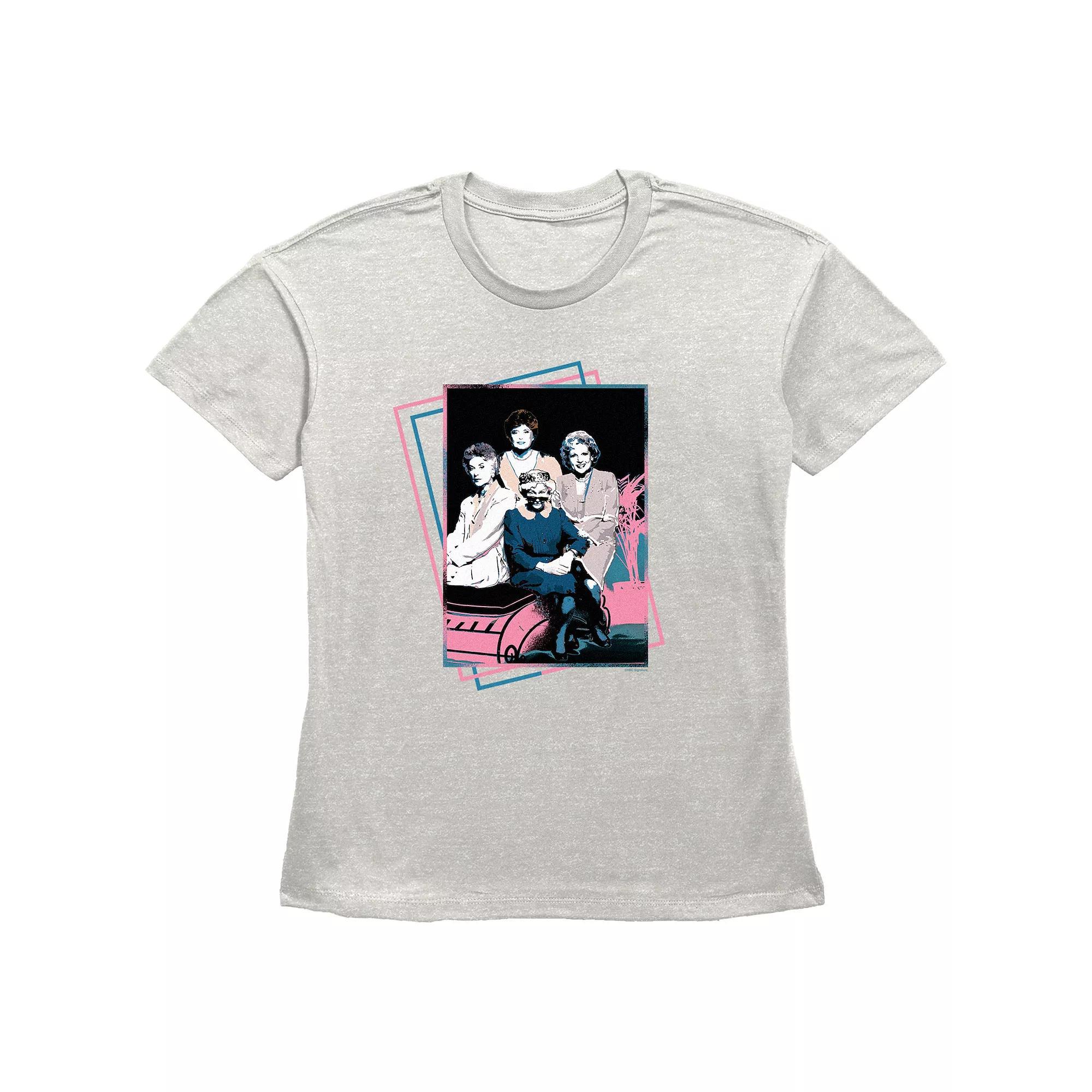 Women's The Golden Girls Pop Art Portrait Graphic Tee, Size: XL, Oatmeal Product Image