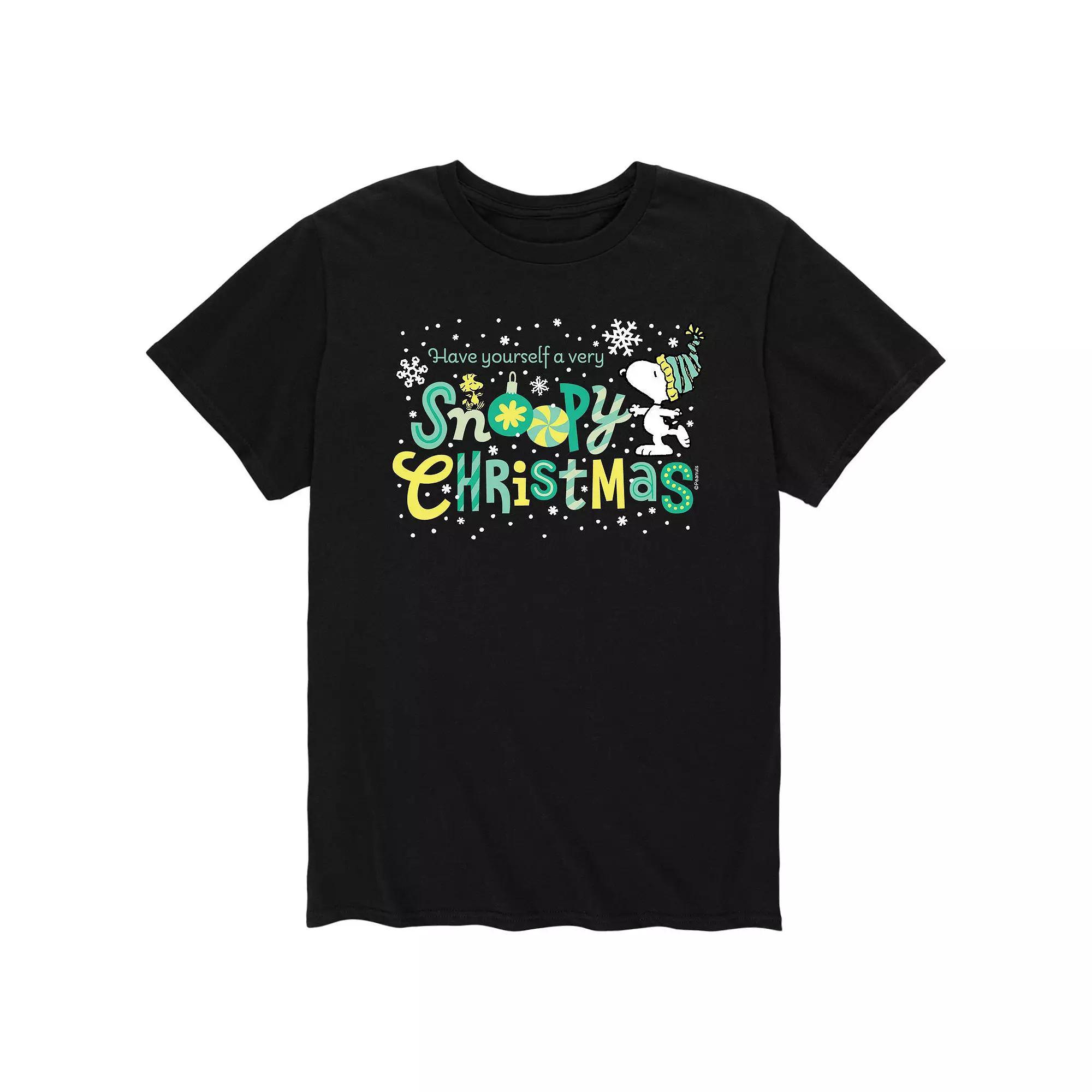 Men's Peanuts Snoopy Christmas Tee,  Product Image