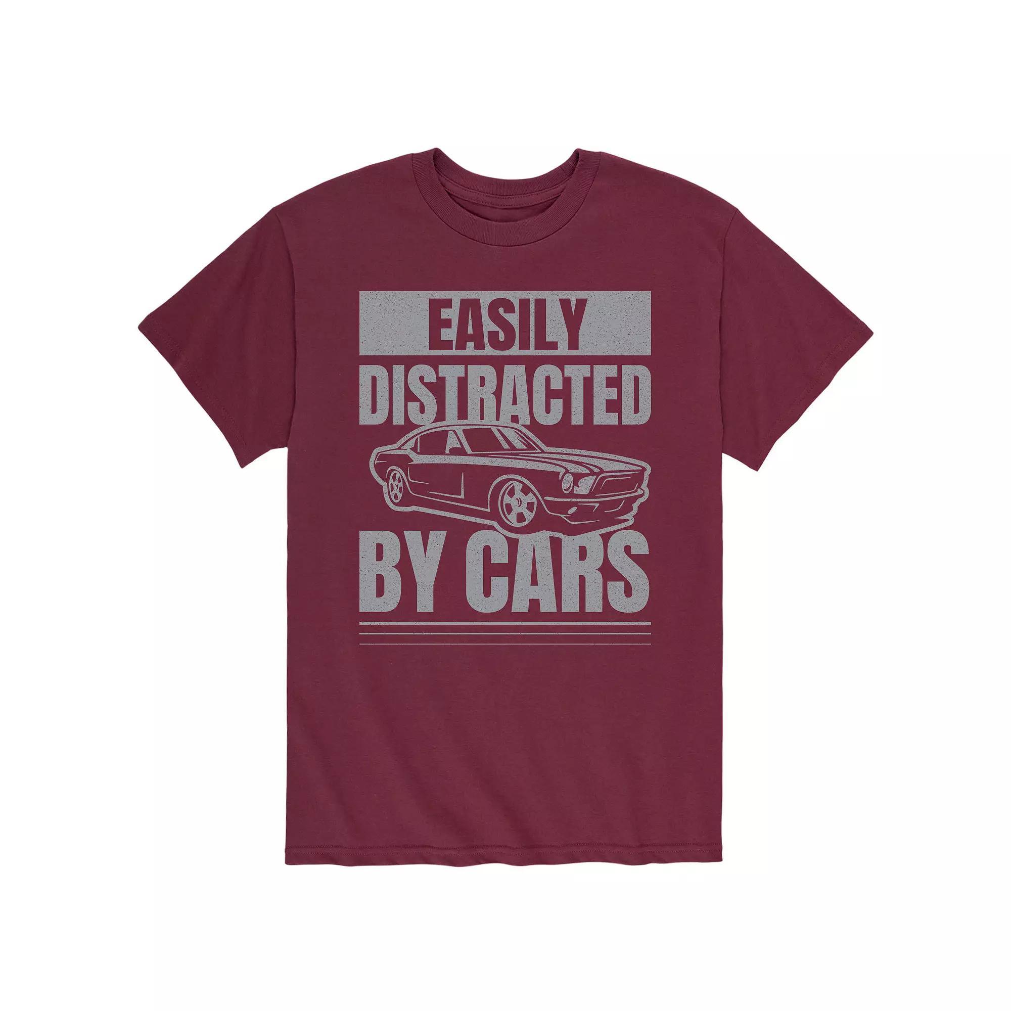 Men's Easily Distracted By Cars Tee,  Product Image