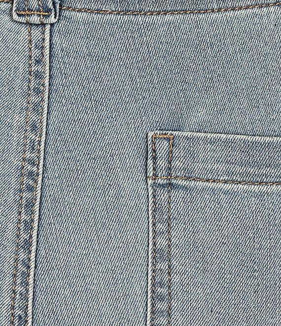 Nurture by Westbound Plus Size Crop Kick Flare Patch Pocket Jeans Product Image