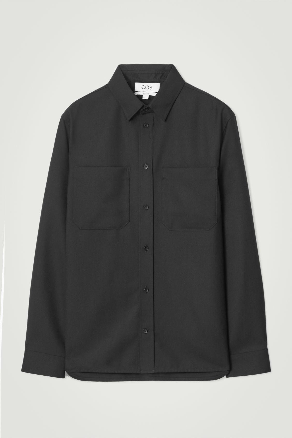 RELAXED WOOL-BLEND UTILITY SHIRT Product Image