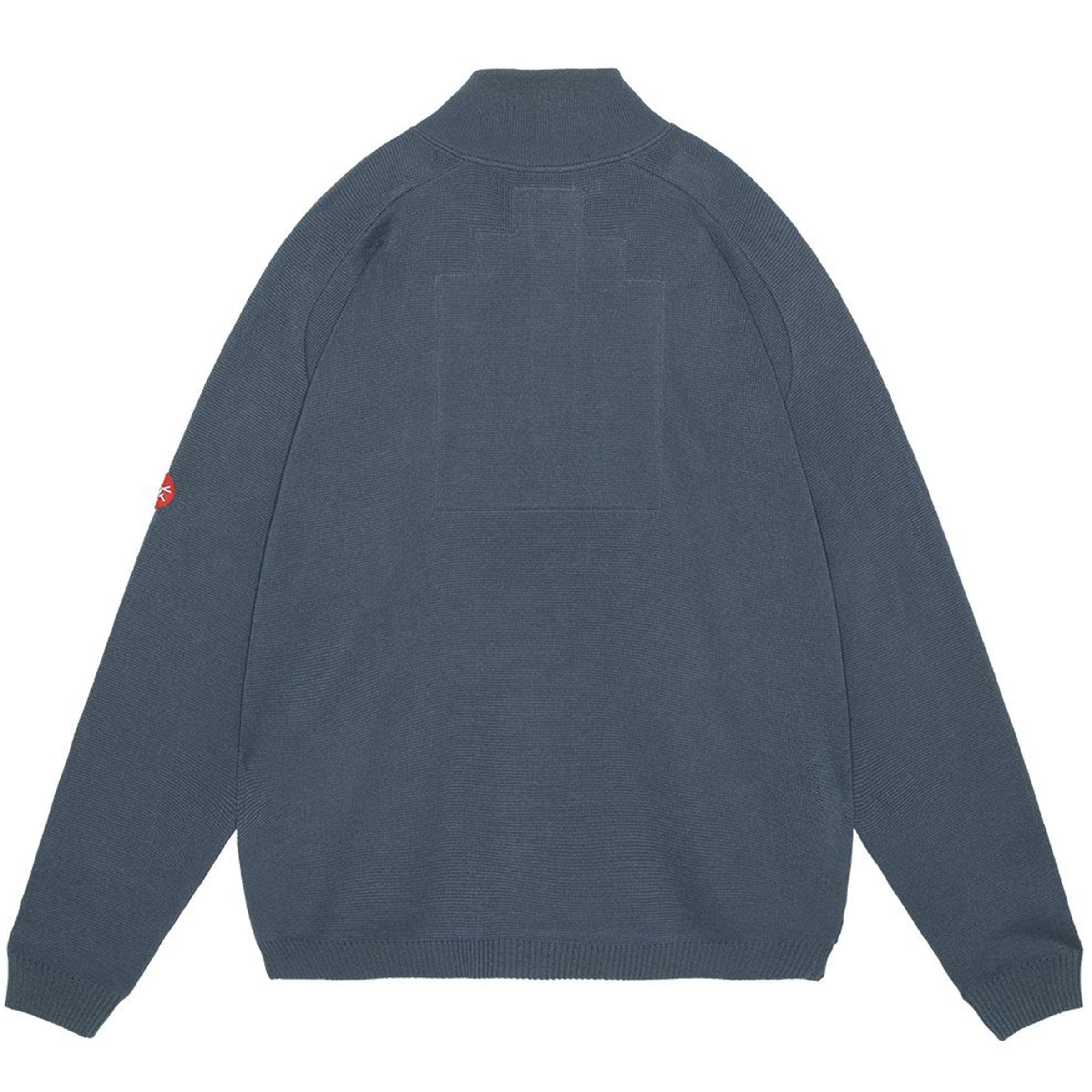 HALF BUTTON UP KNIT GREY | Bodega Product Image