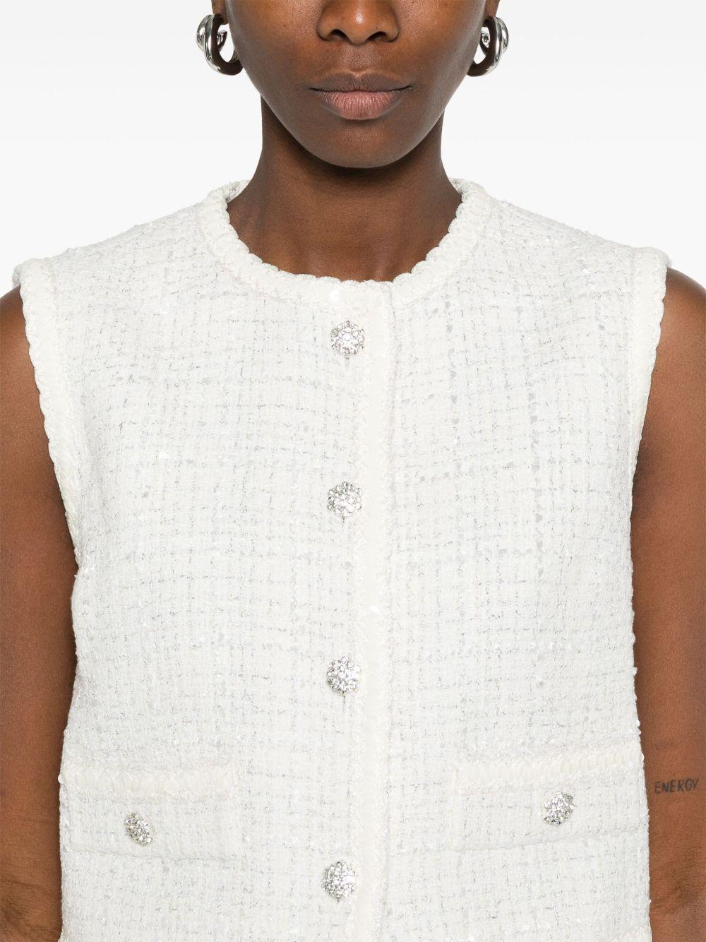 sequin-embellished tweed jacket Product Image