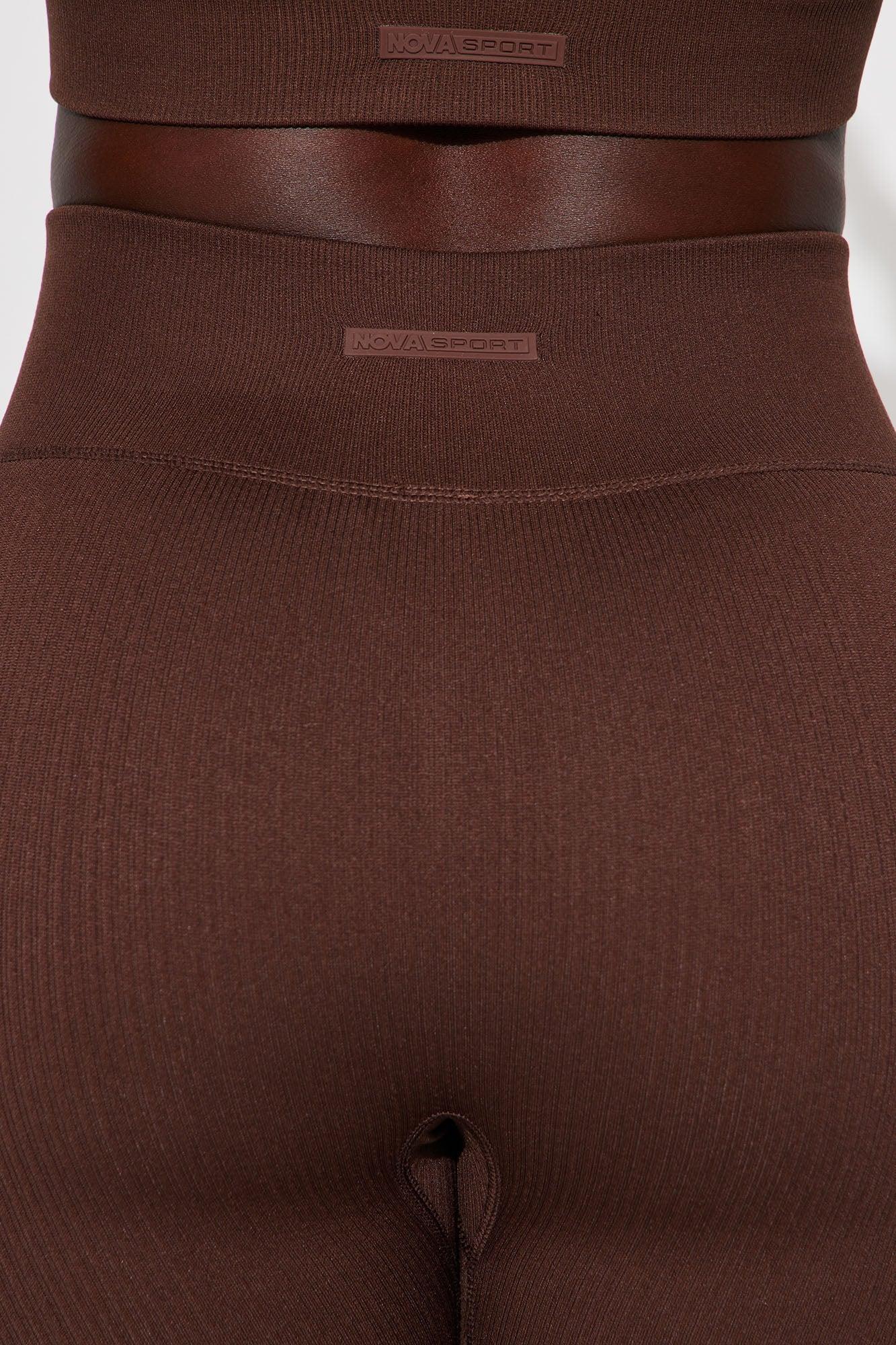 Mountain Trails Effortless Seamless Active Legging - Chocolate Product Image