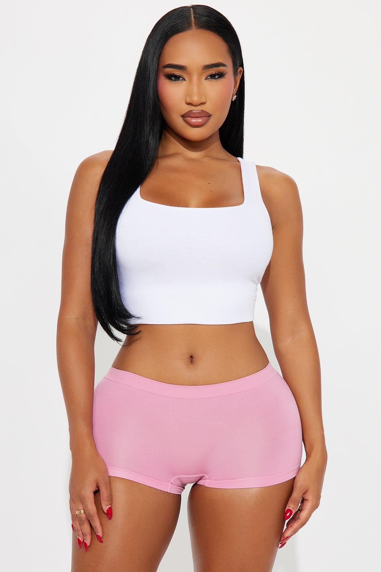 Smooth And Ready Seamless Classic Boyshort Panty - Mauve Female Product Image