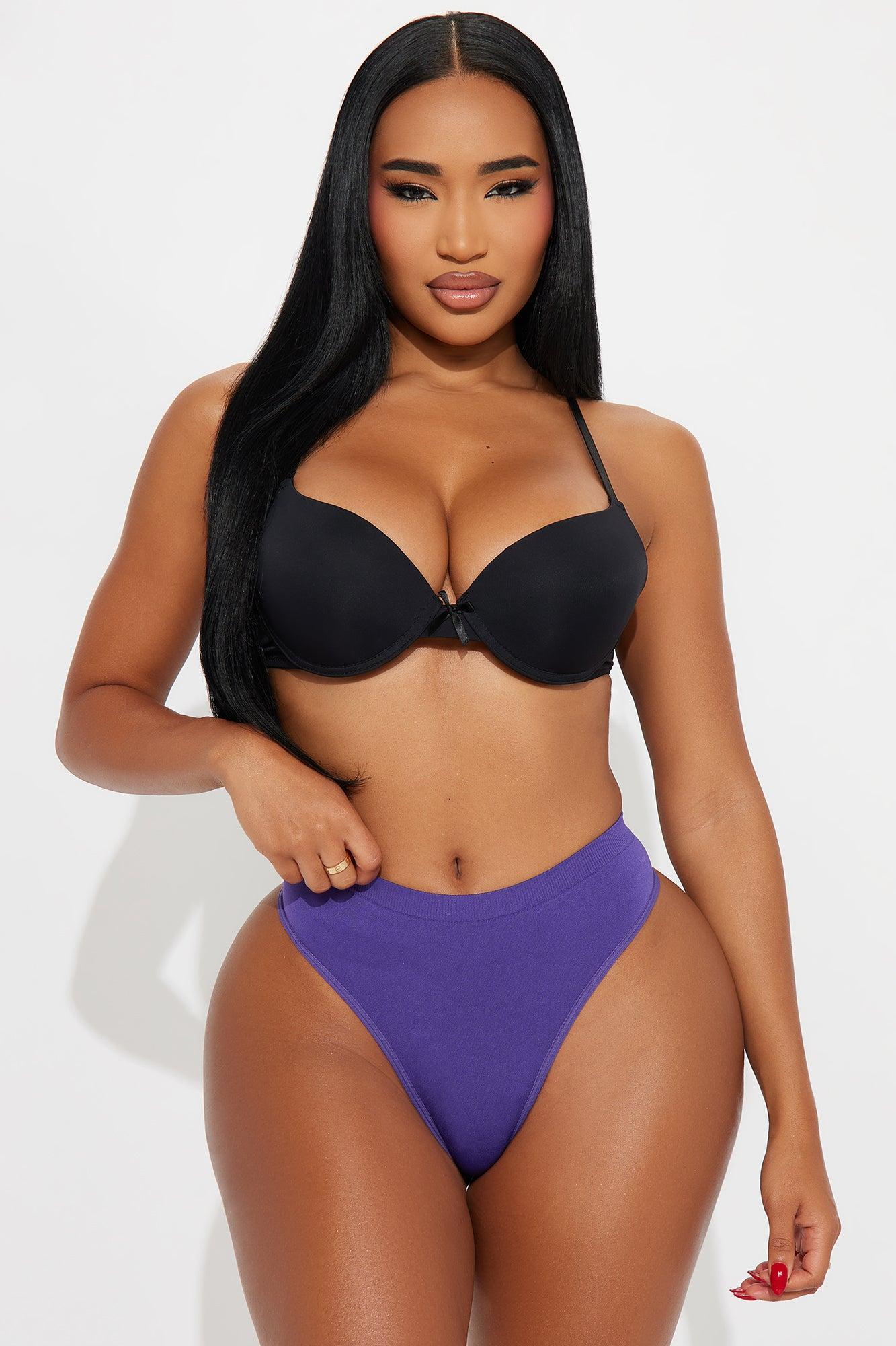 Smooth And Ready Seamless Thong Panty - Purple Female Product Image