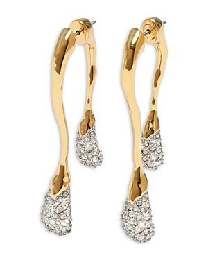 Alexis Bittar Solanales Crystal Front Back Link Earrings Product Image