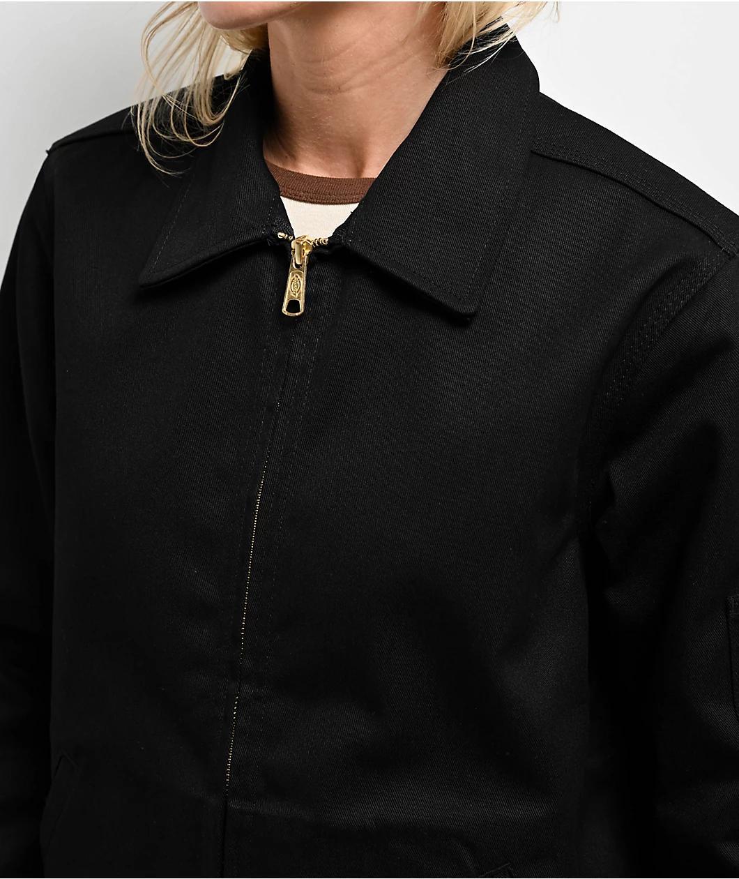 Dickies Womens Eisenhower Unlined Black Work Jacket Product Image