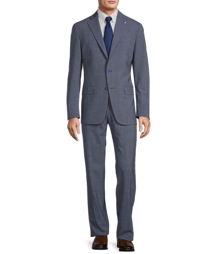 Hart Schaffner Marx New York Modern Fit Flat Front Fancy Patten 2-Piece Suit Product Image
