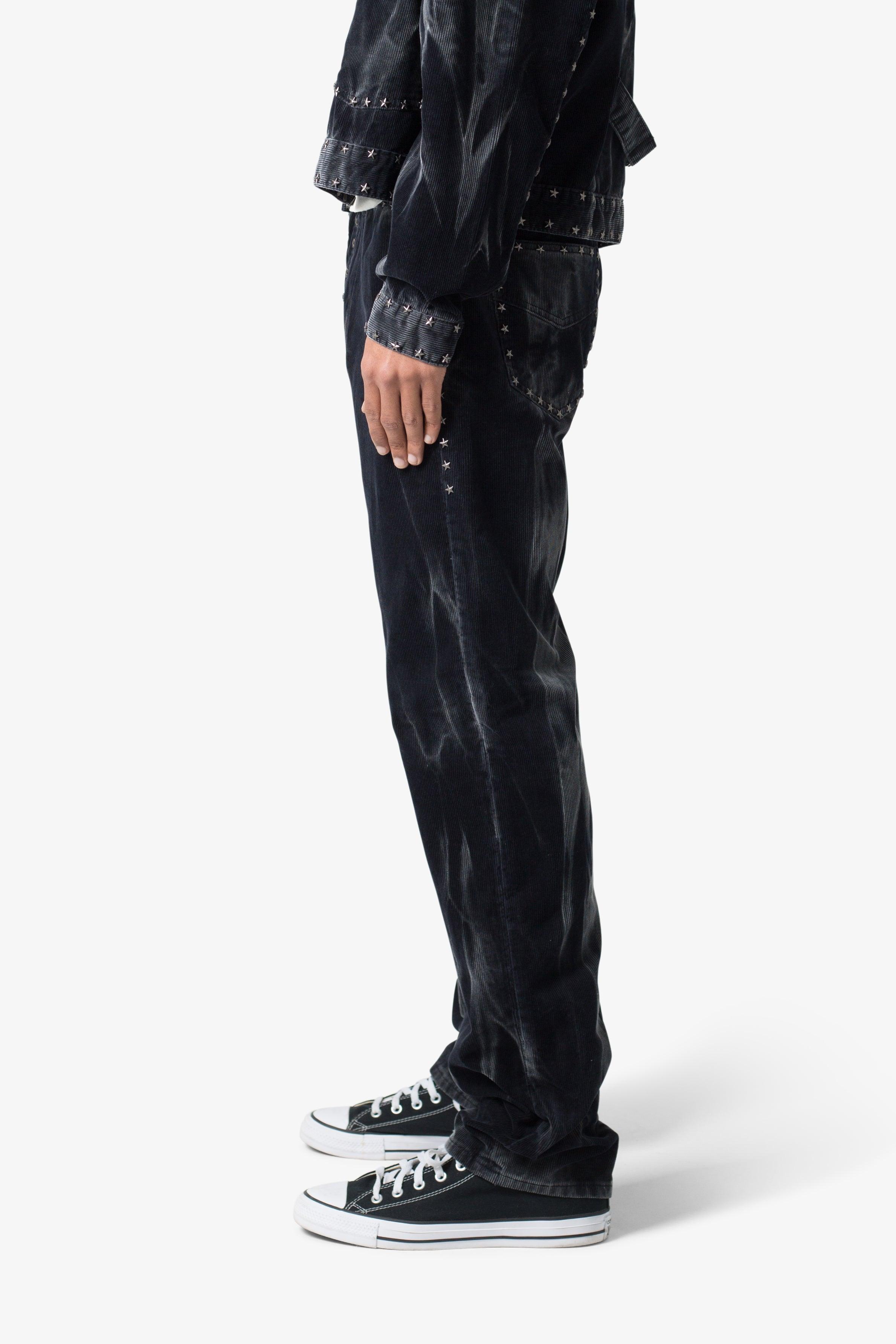 Star Studded Pants - Washed Black Product Image