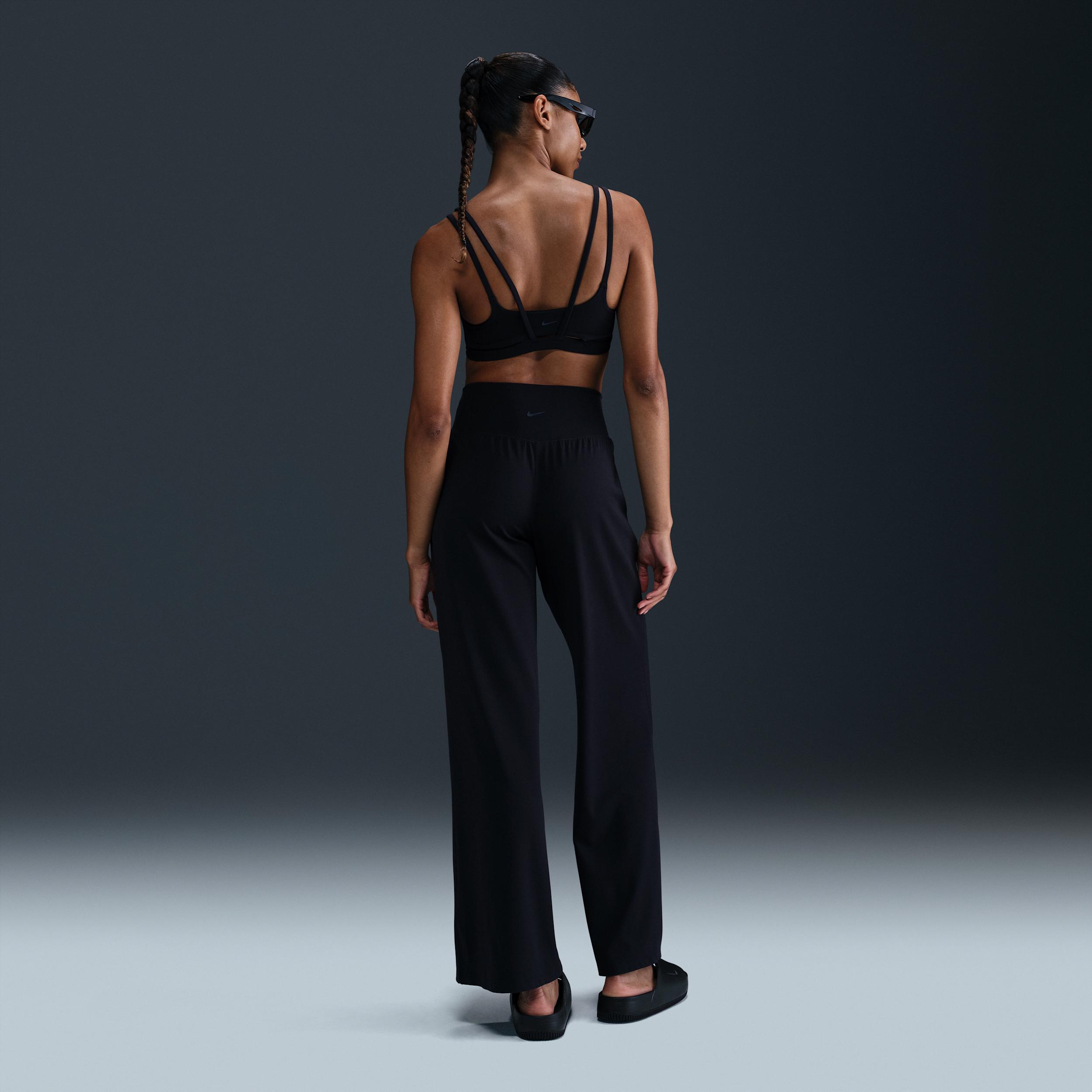 Nike Womens Zenvy Dri-FIT High-Waisted Wide-Leg Pants | HJ5360-010 Product Image